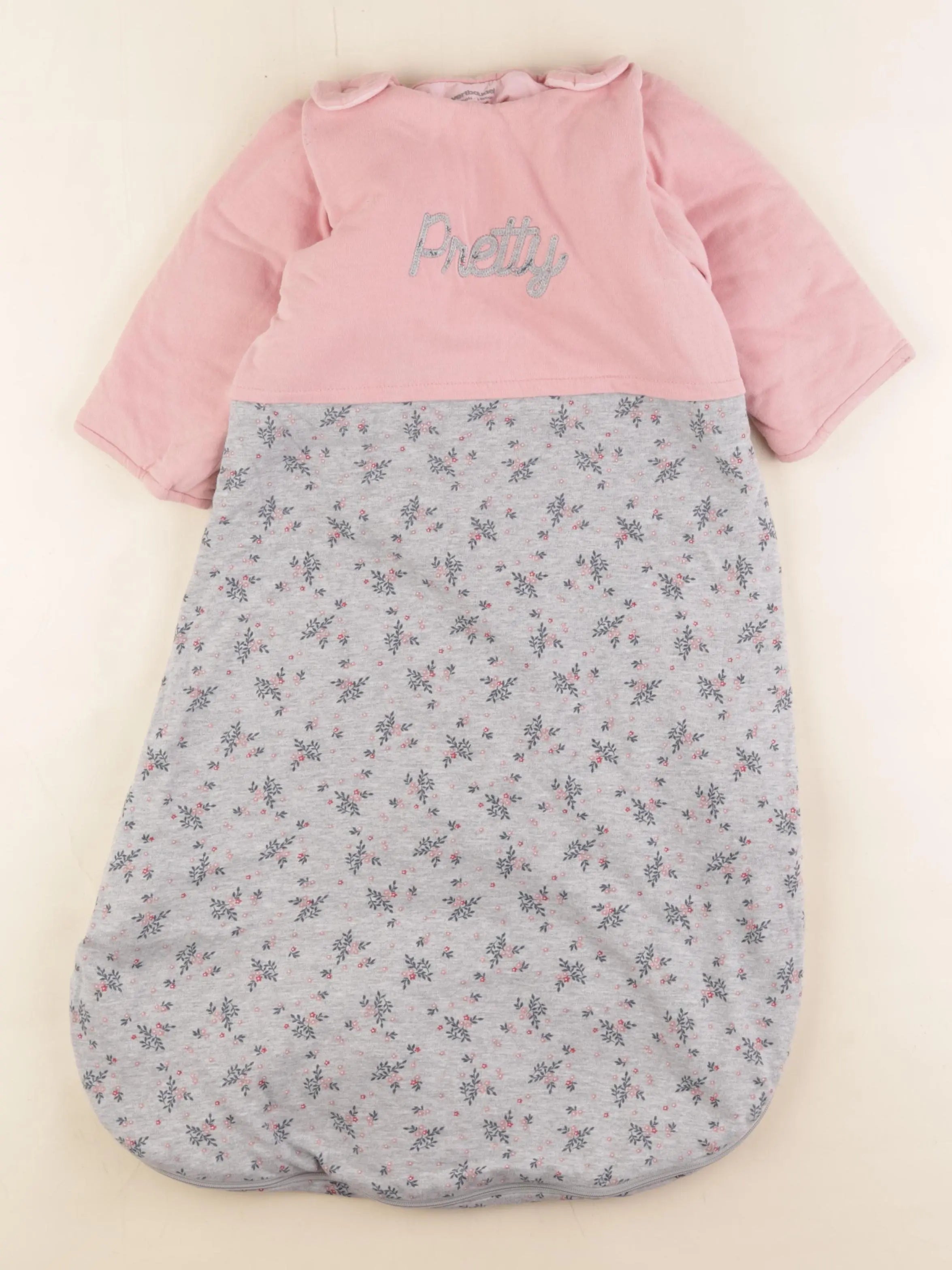 Vertbaudet - gigoteuse TOG 3 gris, rose - 6/18 mois