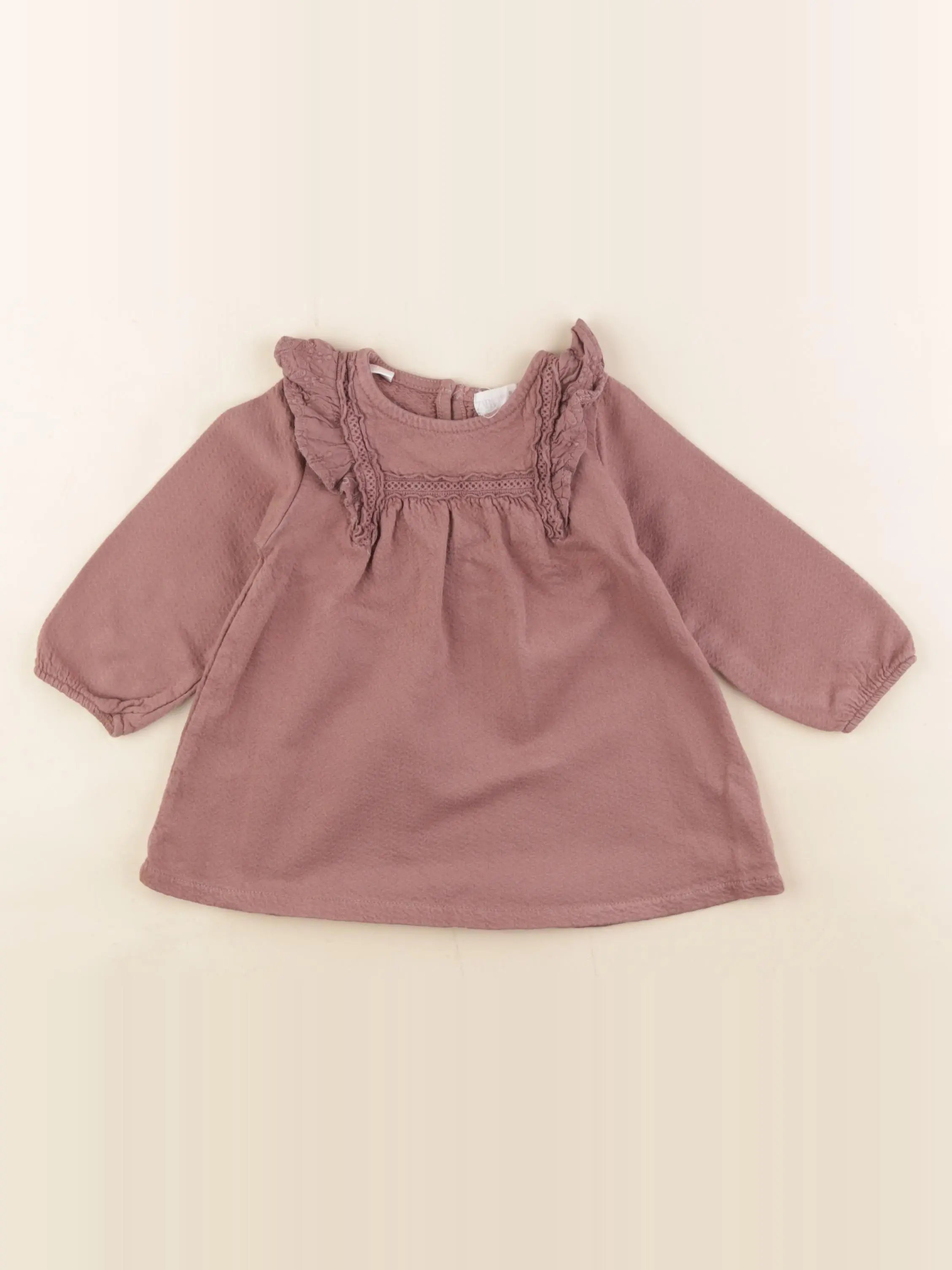 Zara - blouse rose - 9/12 mois