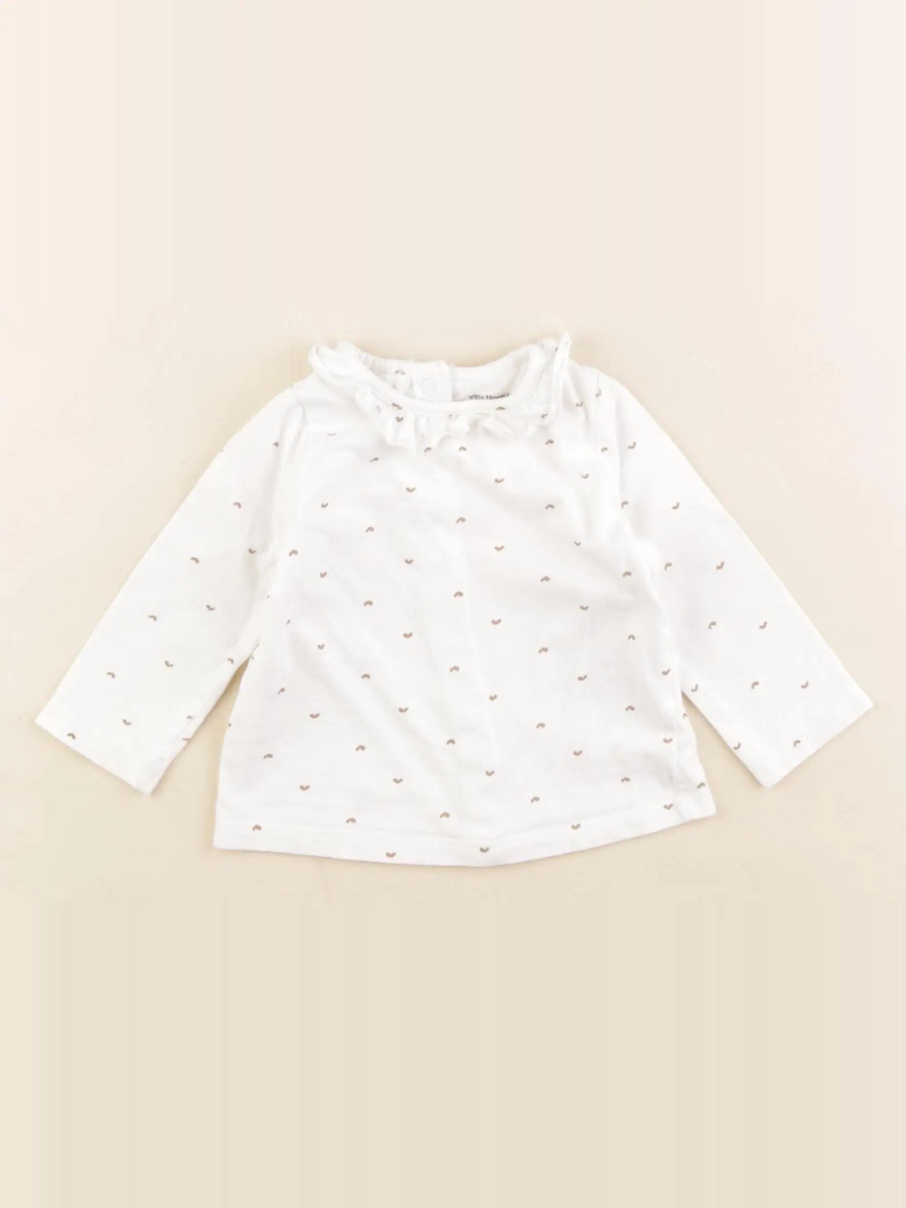 Vertbaudet - tee-shirt blanc - 6 mois