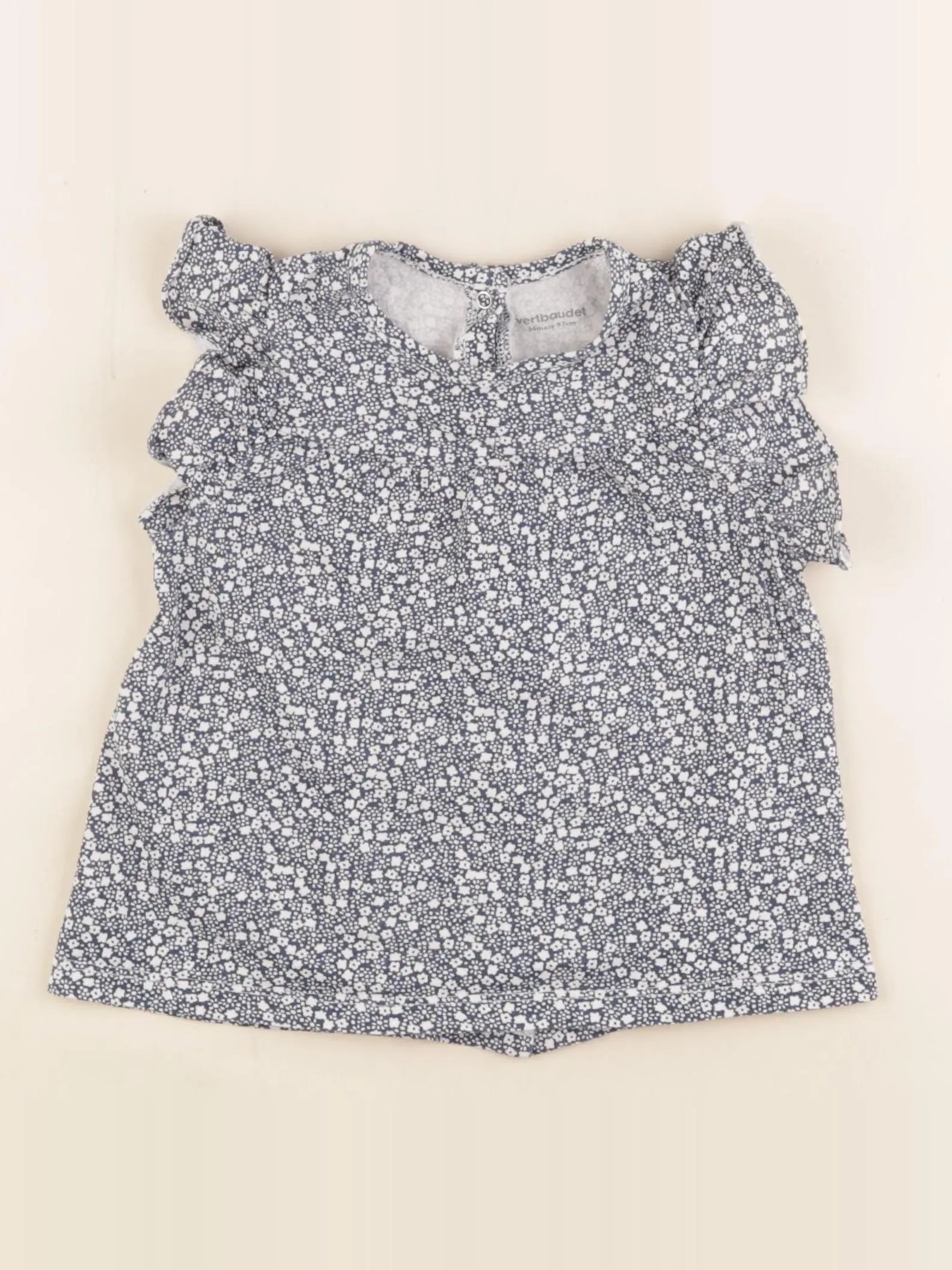 Vertbaudet - tee-shirt bleu - 36 mois