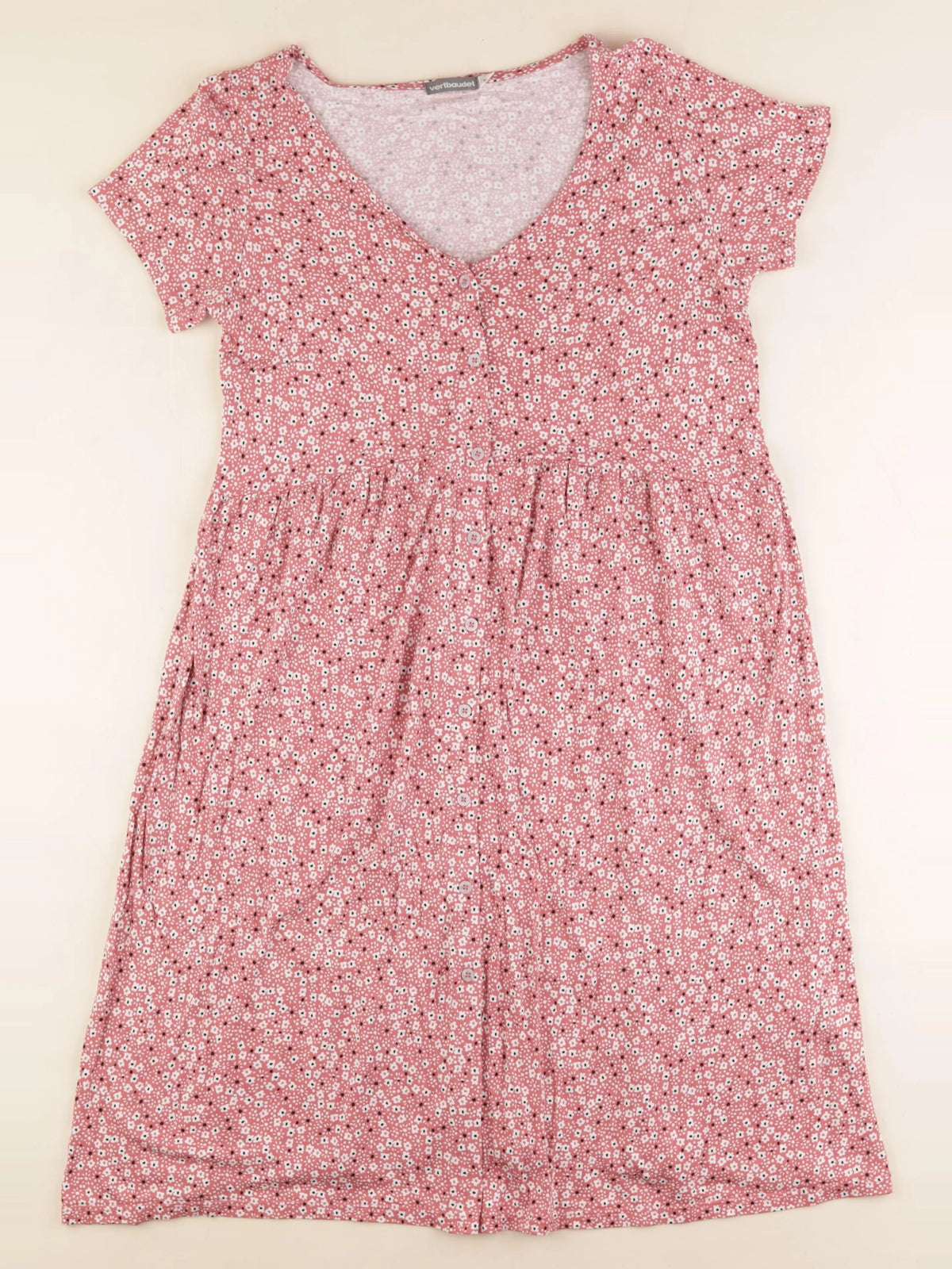 Vertbaudet - robe grossesse rose, blanc - 38 à 40