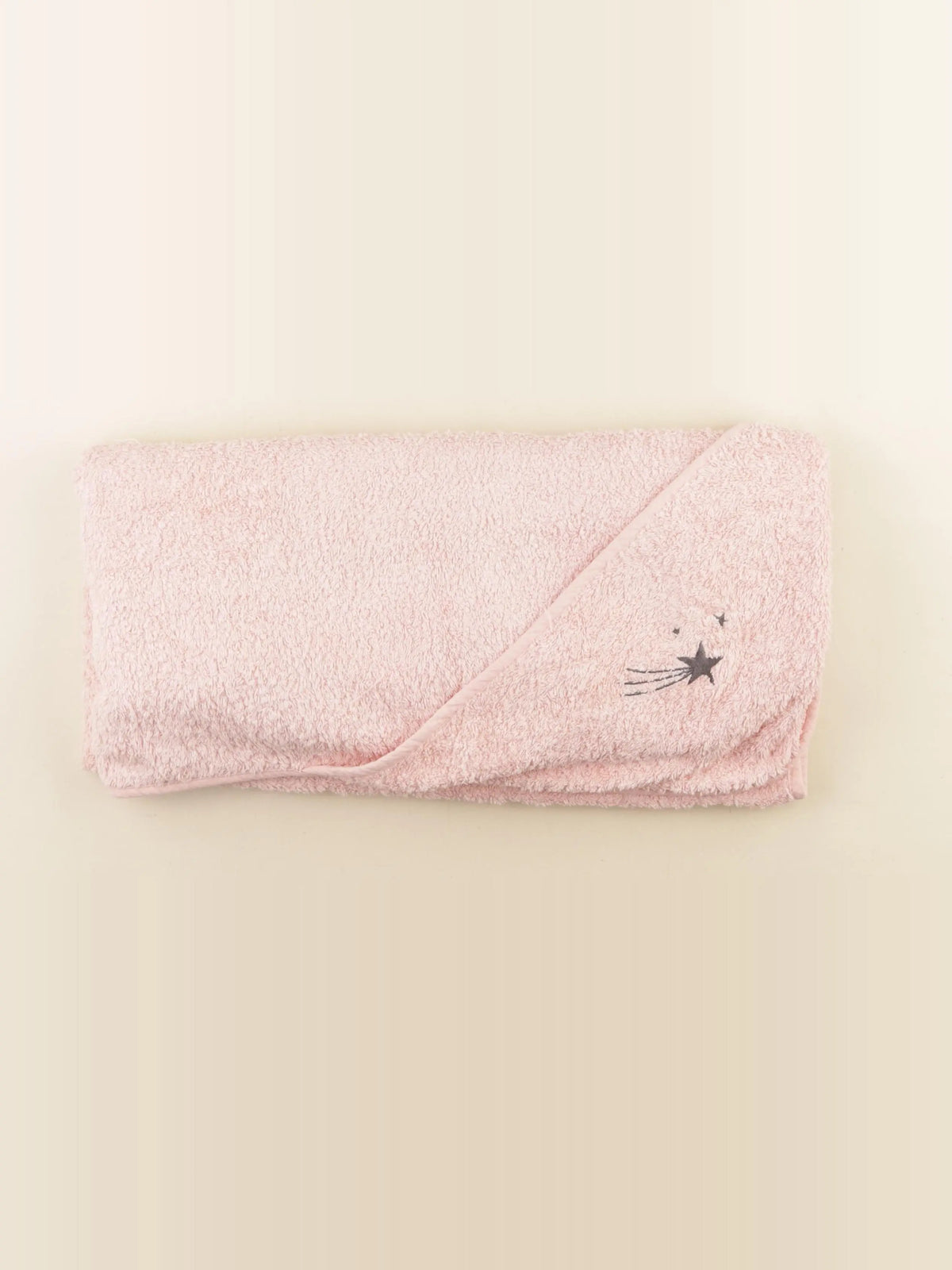 Vertbaudet - cape de bain rose - 0/6 mois
