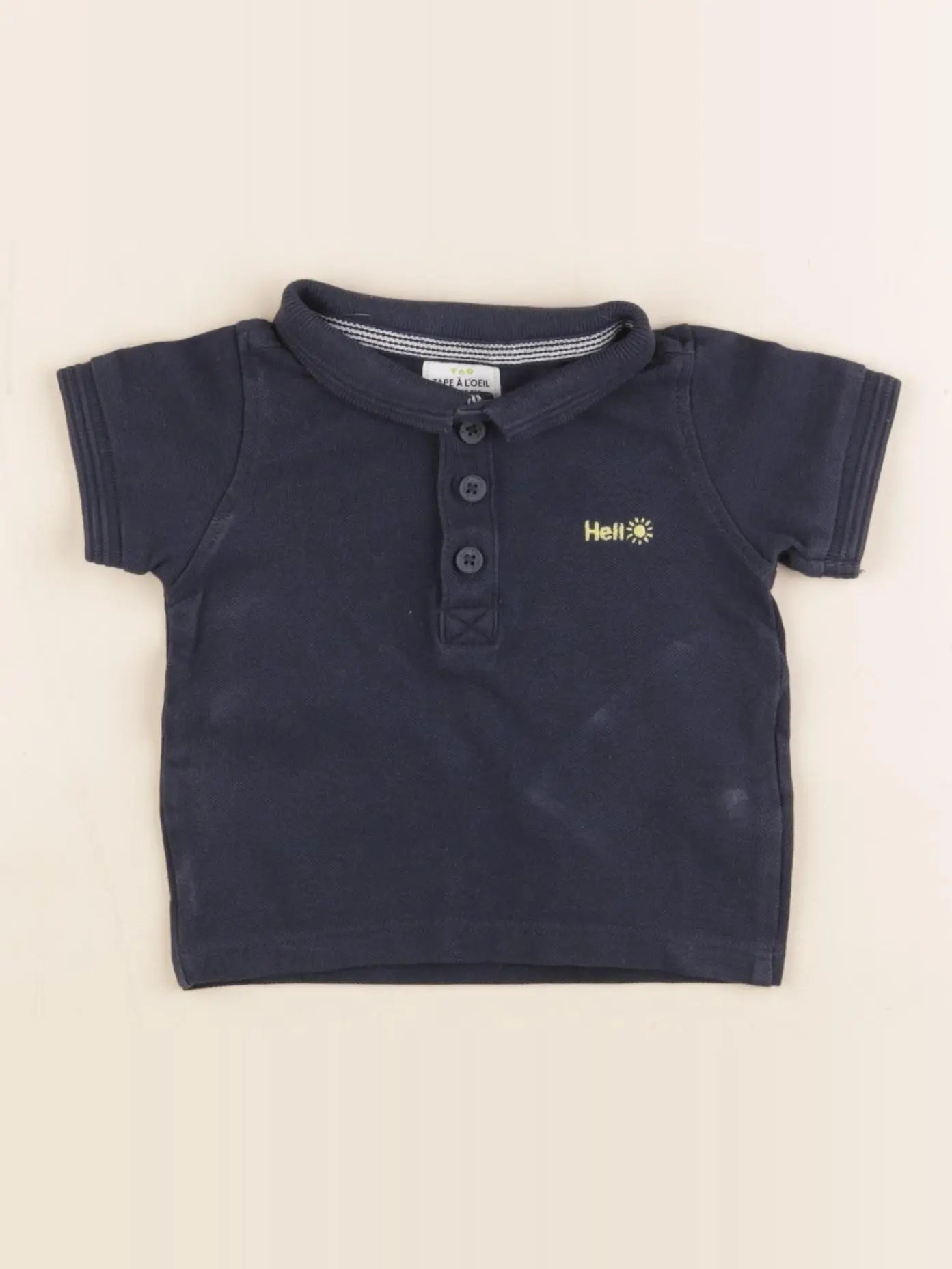 Tape à l'oeil - polo bleu - 3 mois