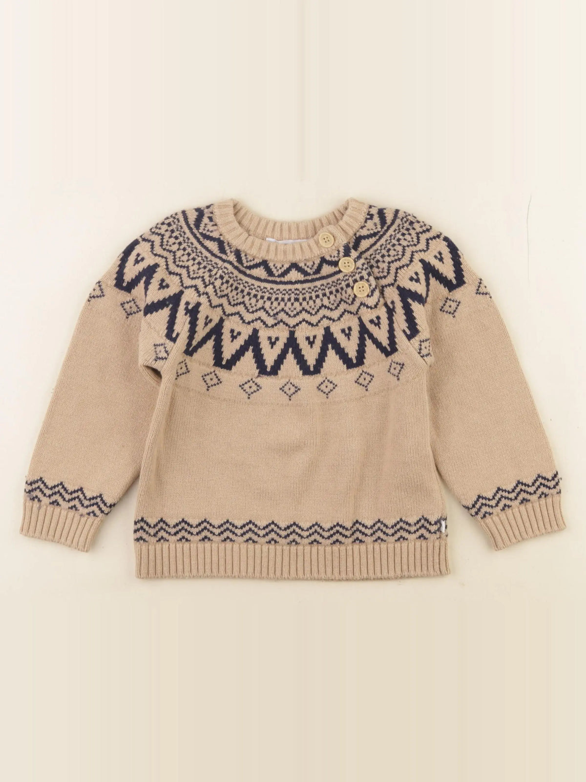 Cadet Rousselle - pull marron - 36 mois