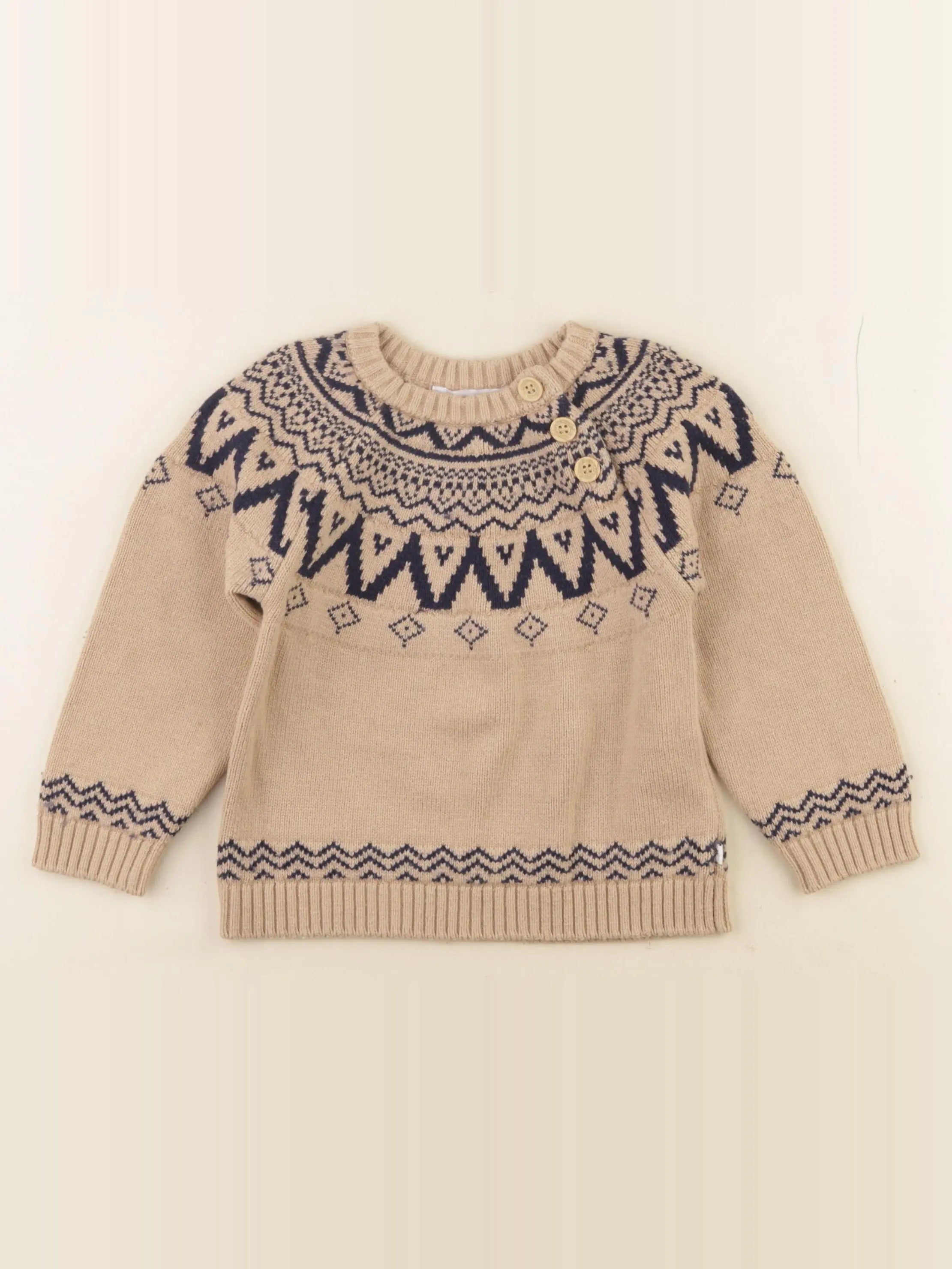 Cadet Rousselle - pull marron - 36 mois