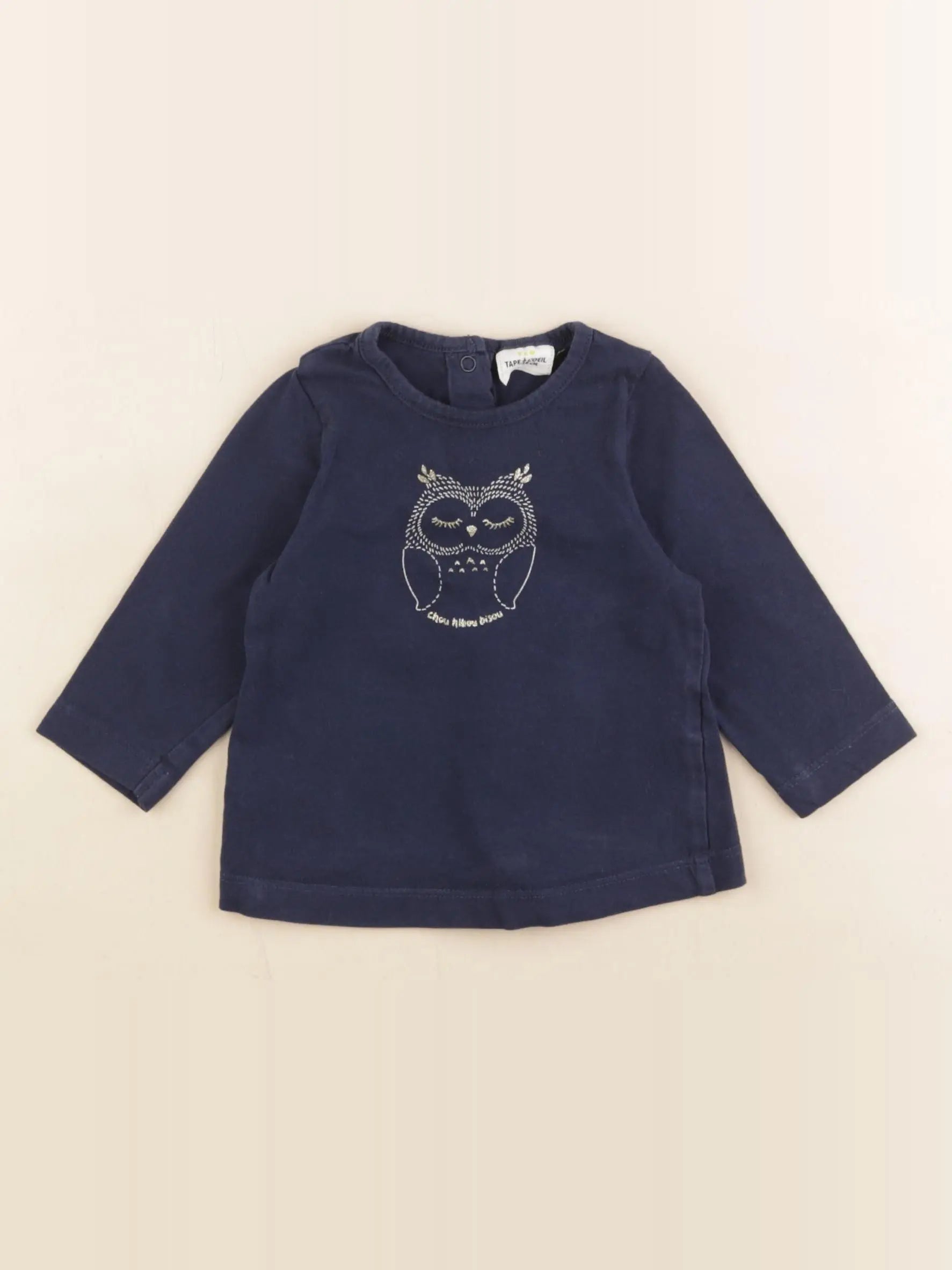 Tape à l'oeil - tee-shirt bleu - 6 mois