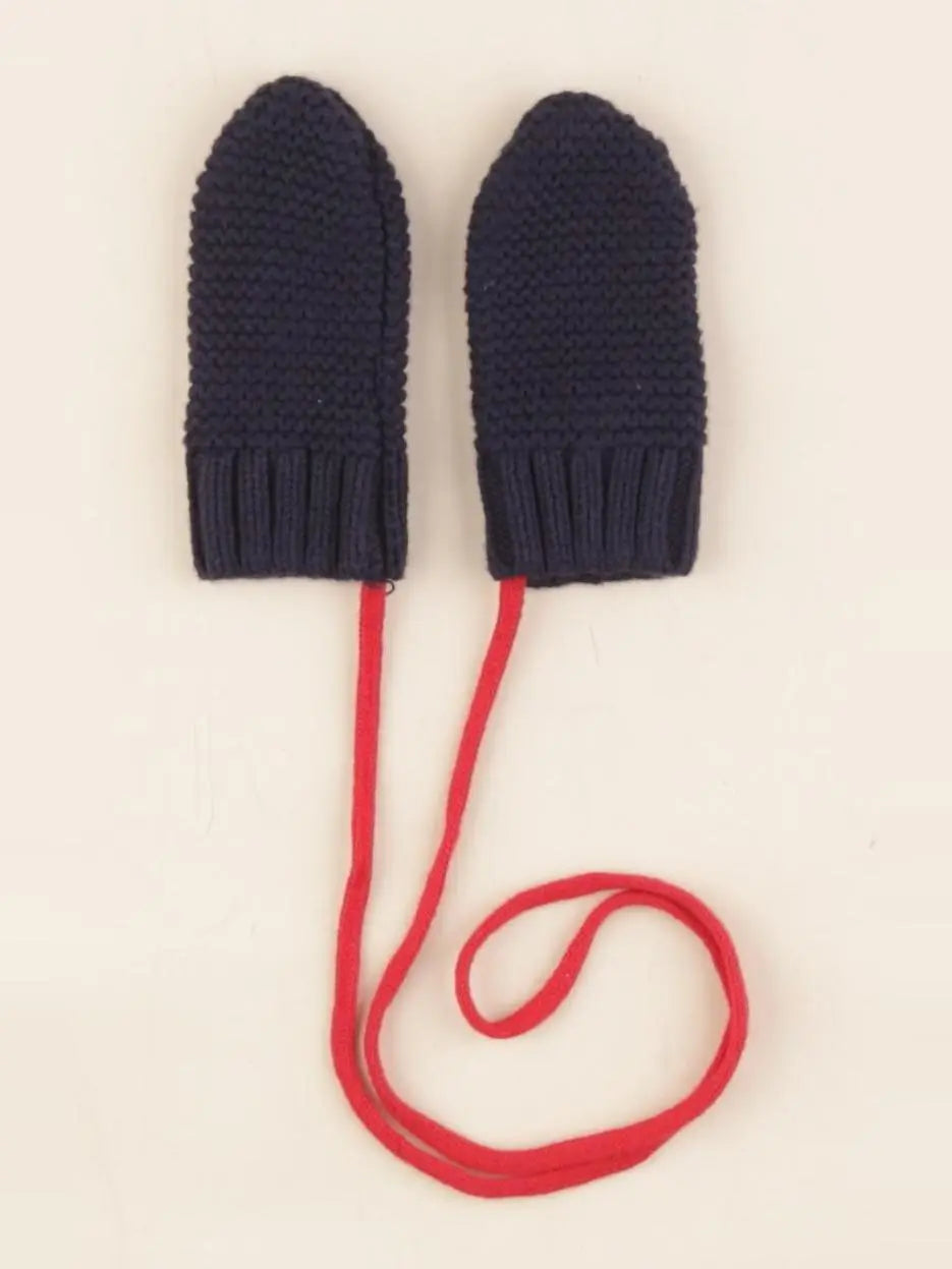 Jacadi - moufles bleu, rouge - 6/12 mois