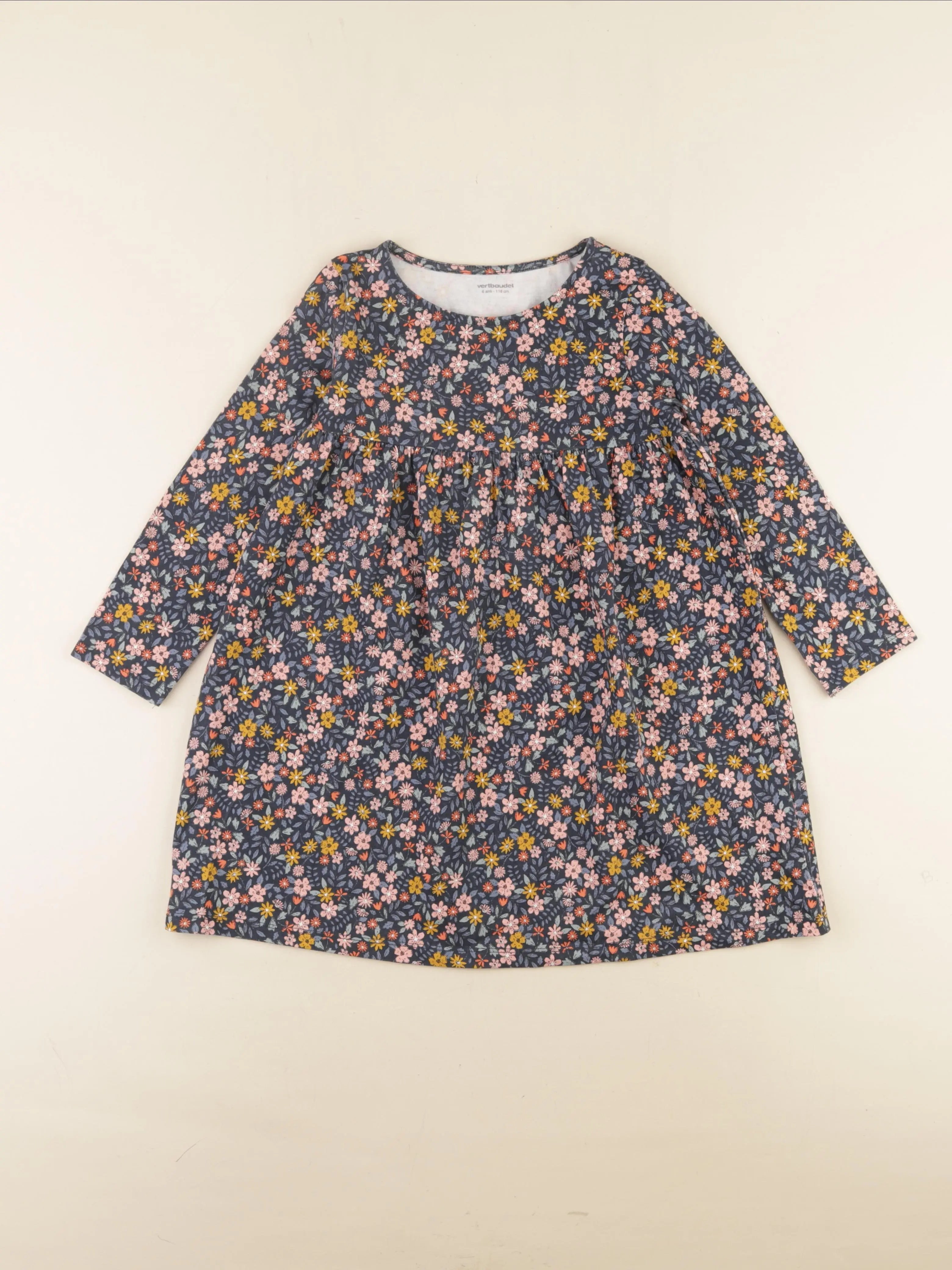 Vertbaudet - robe bleu - 6 ans