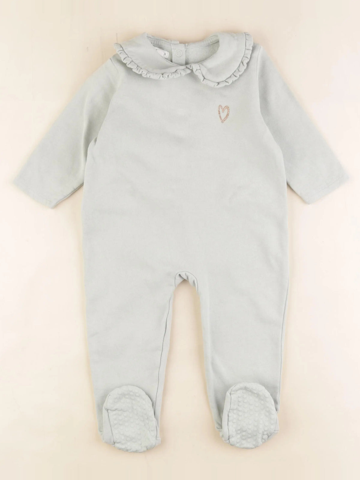 Vertbaudet - pyjama coton vert, or - 24 mois