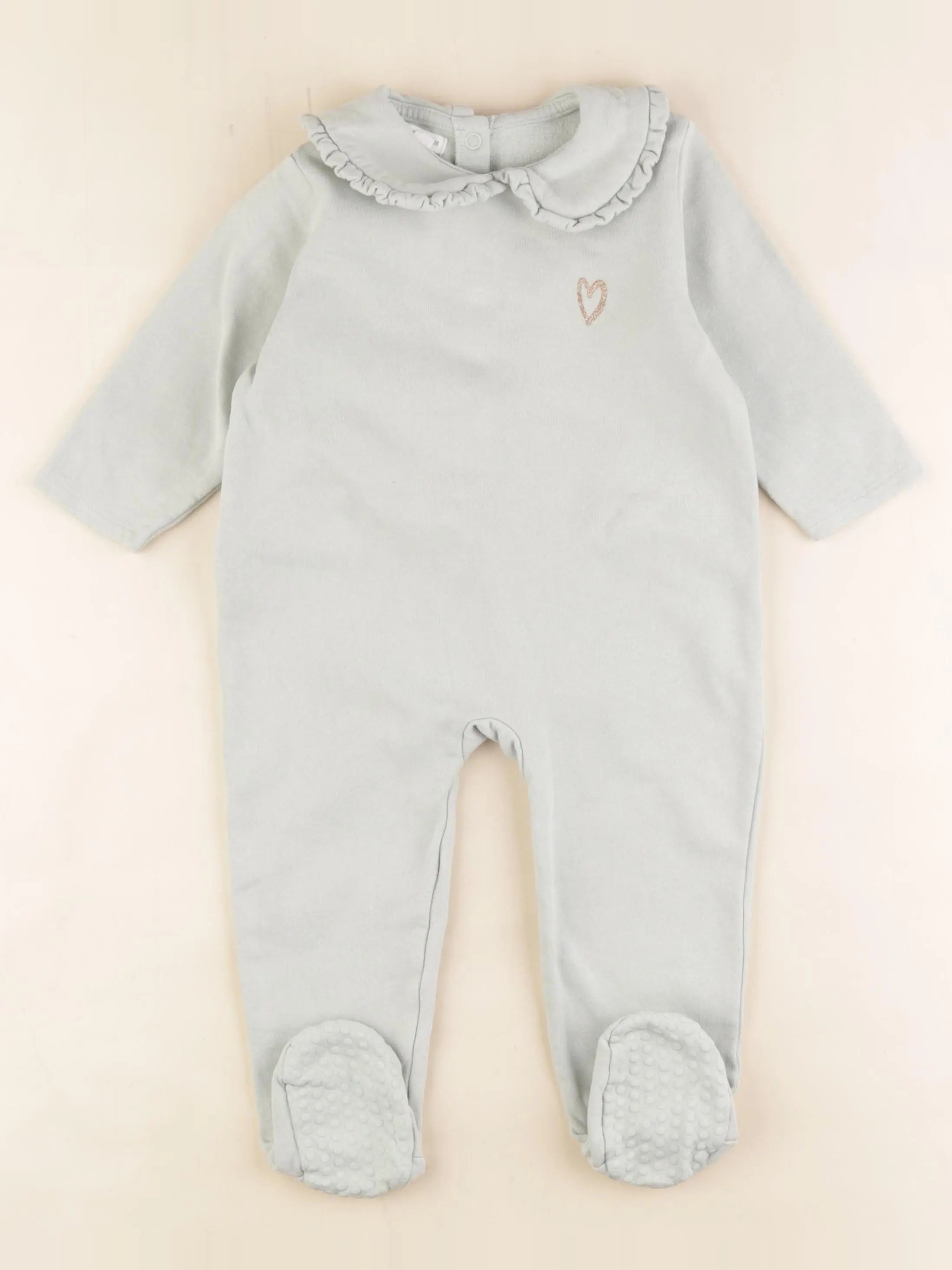 Vertbaudet - pyjama coton vert, or - 24 mois