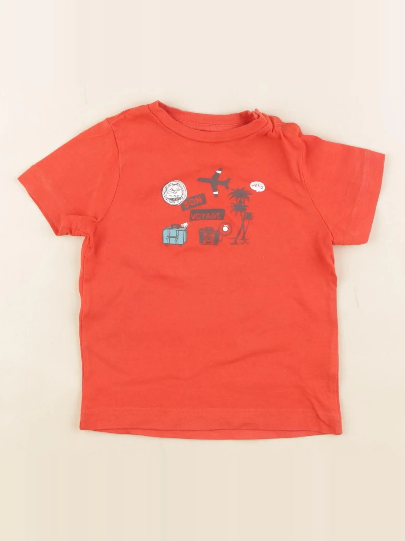 Boutchou - tee-shirt rouge - 6 mois