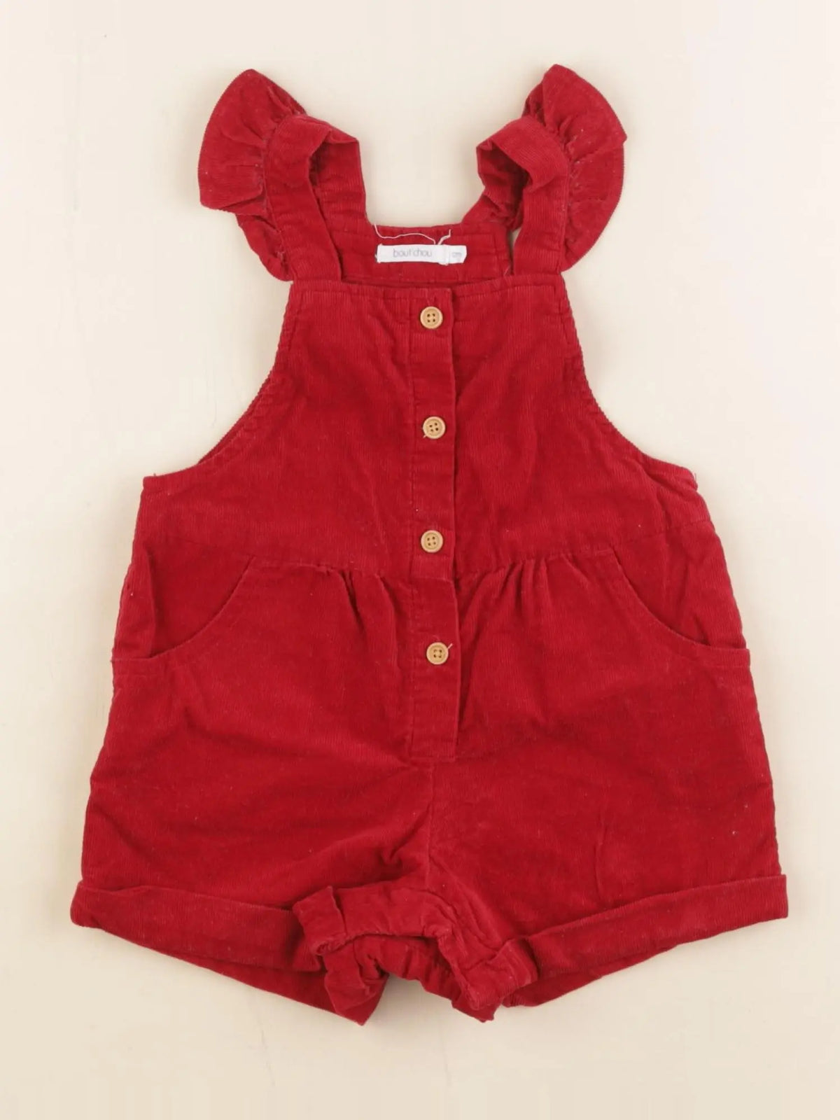 Boutchou - combinaison rouge - 12 mois