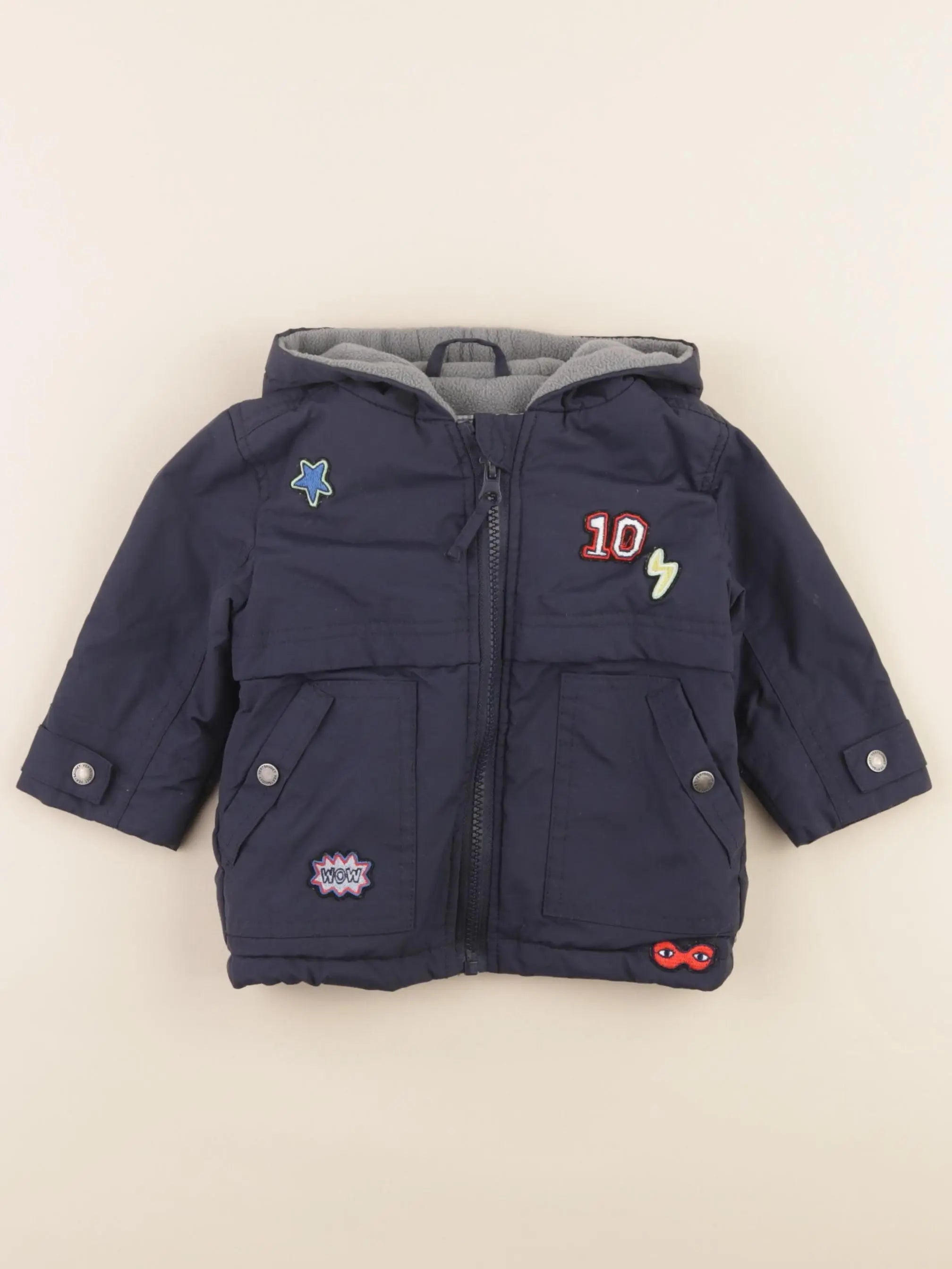 Vertbaudet - imperméable bleu - 9 mois