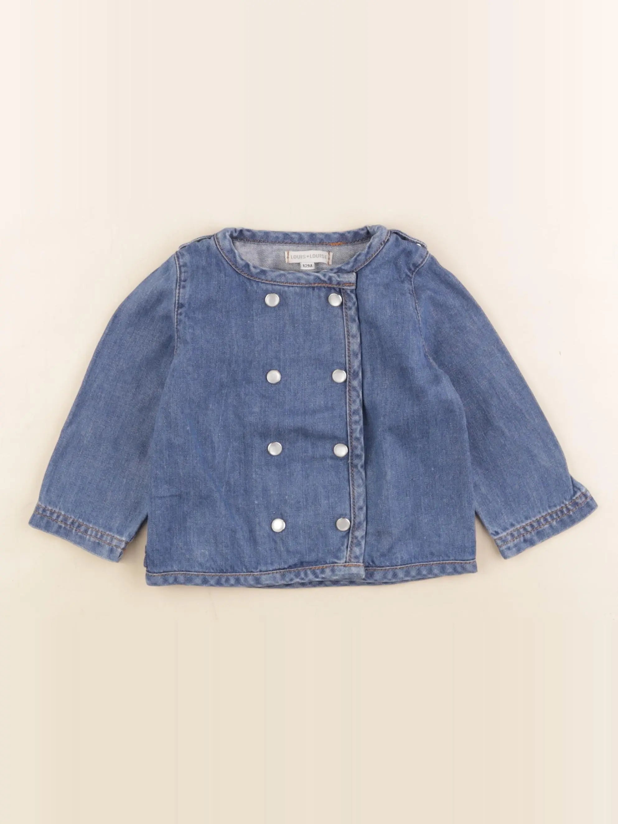 Louis Louise - blouse bleu - 12 mois