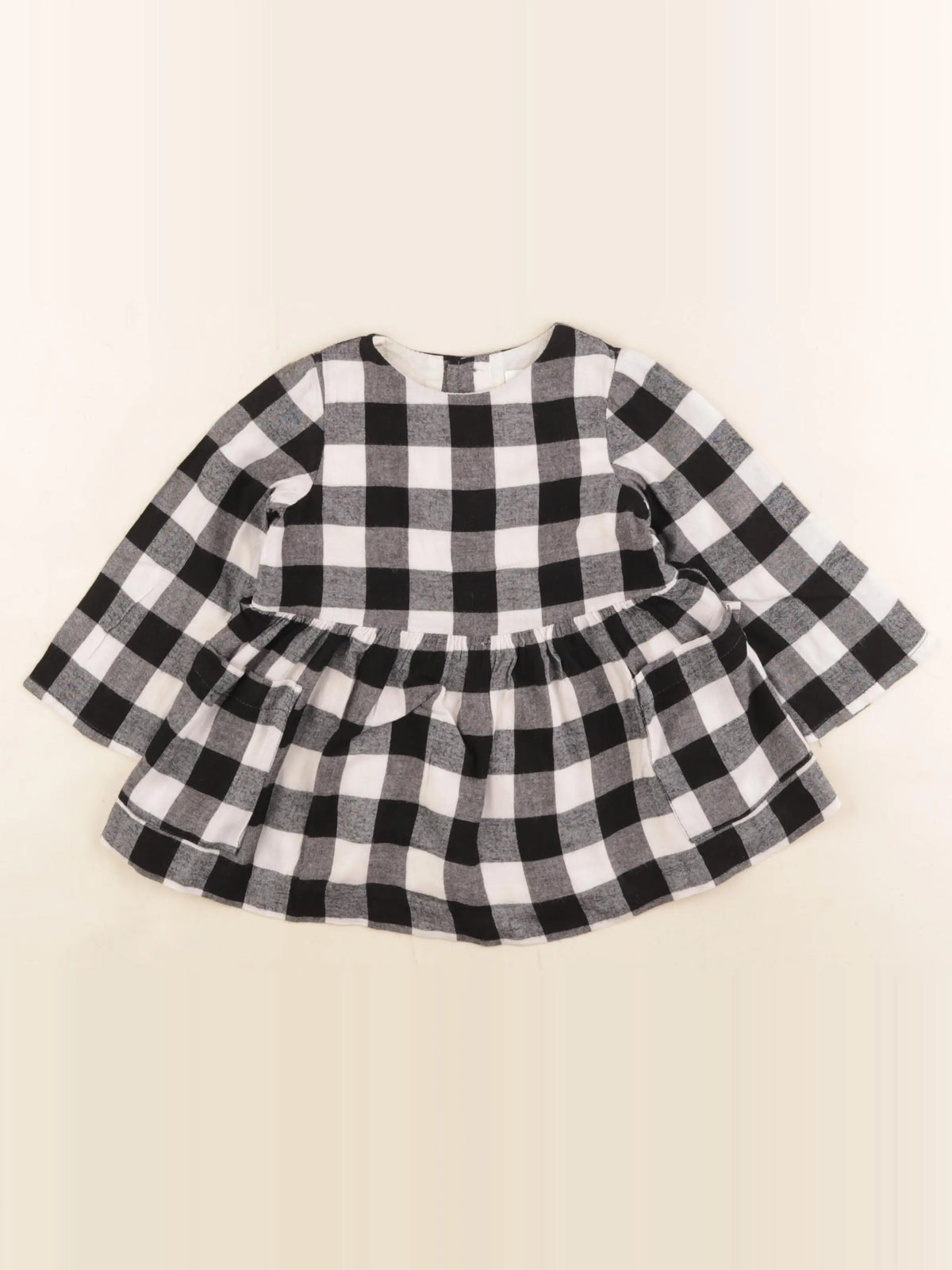 Zara - robe noir, blanc - 12/18 mois