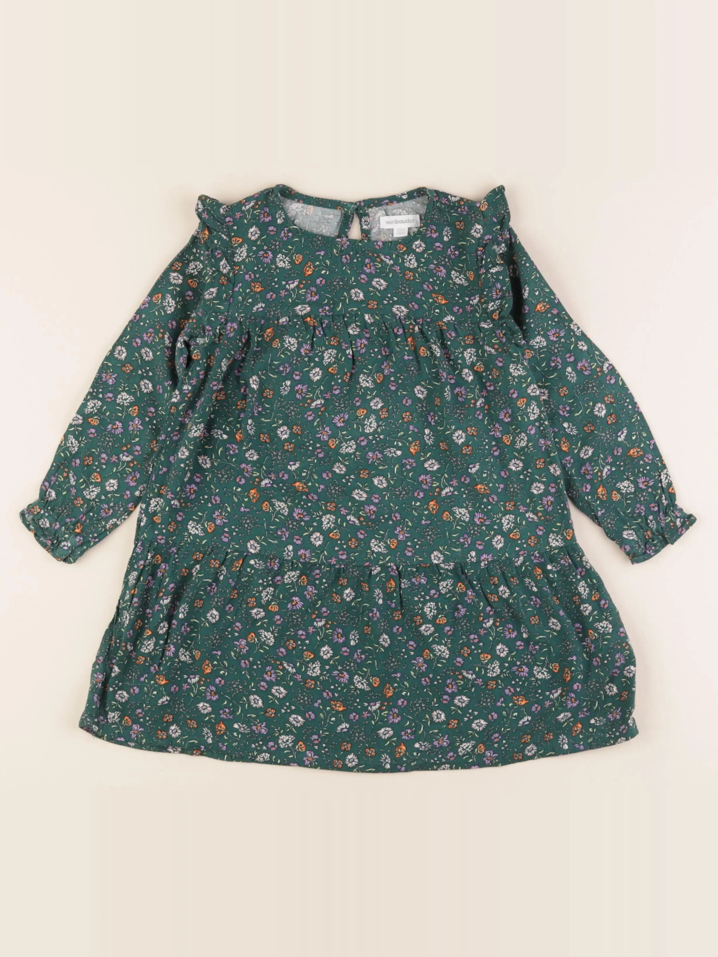 Vertbaudet - robe vert - 3 ans