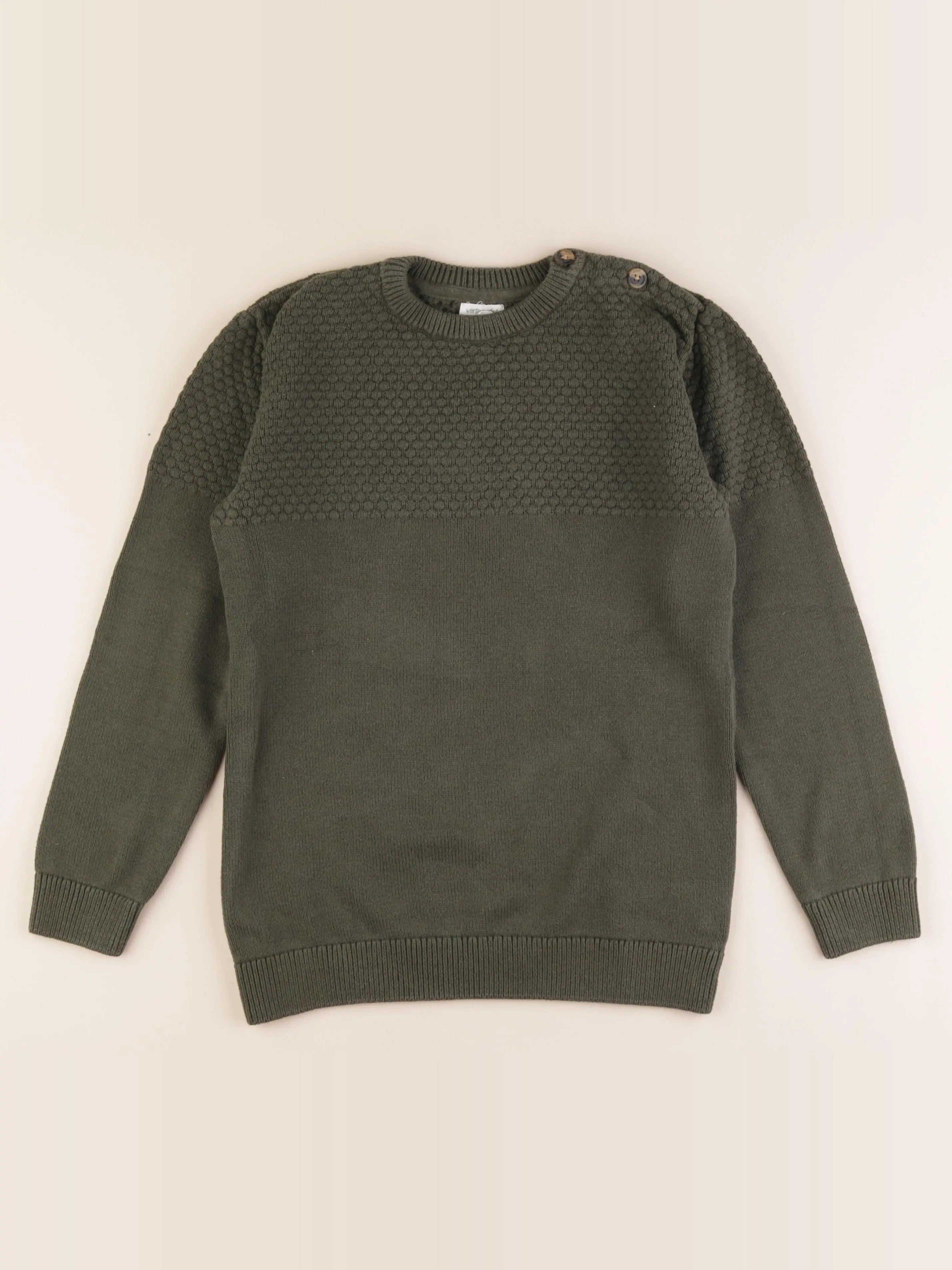 Vertbaudet - pull vert - 12 ans
