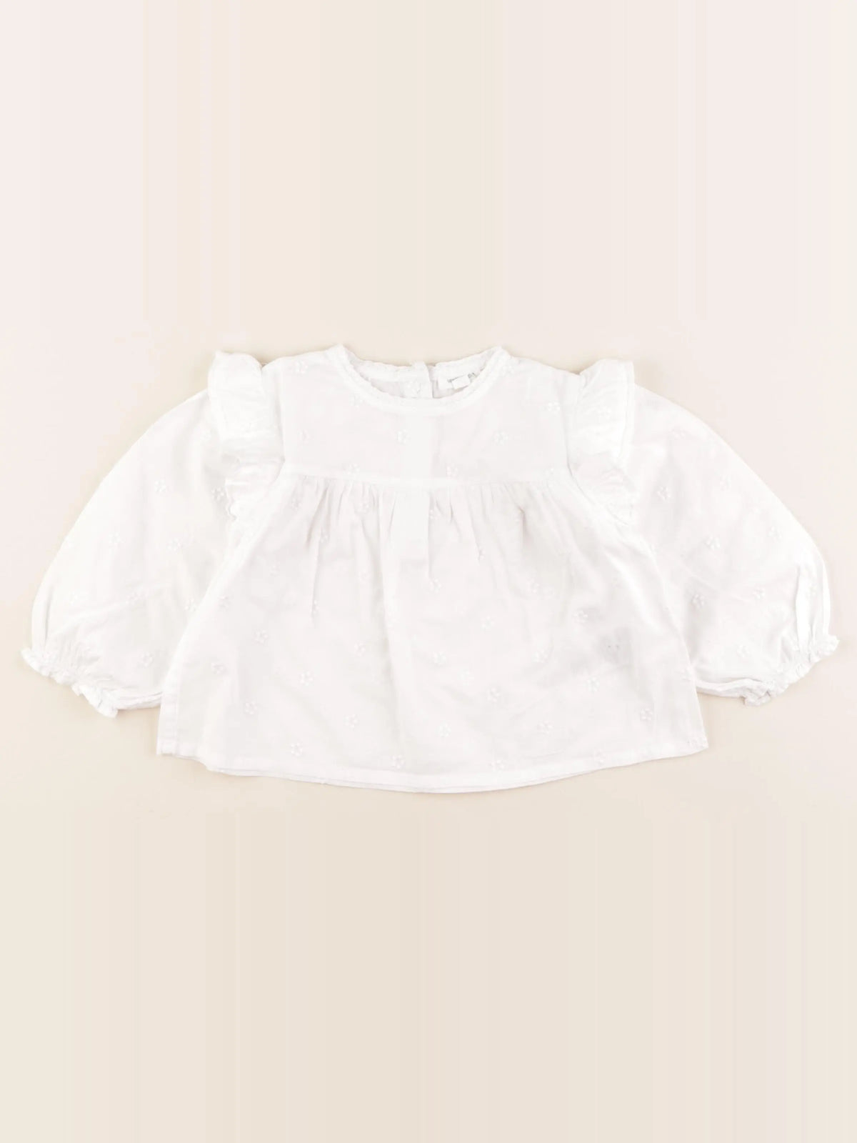 Vertbaudet - blouse blanc - 18 mois