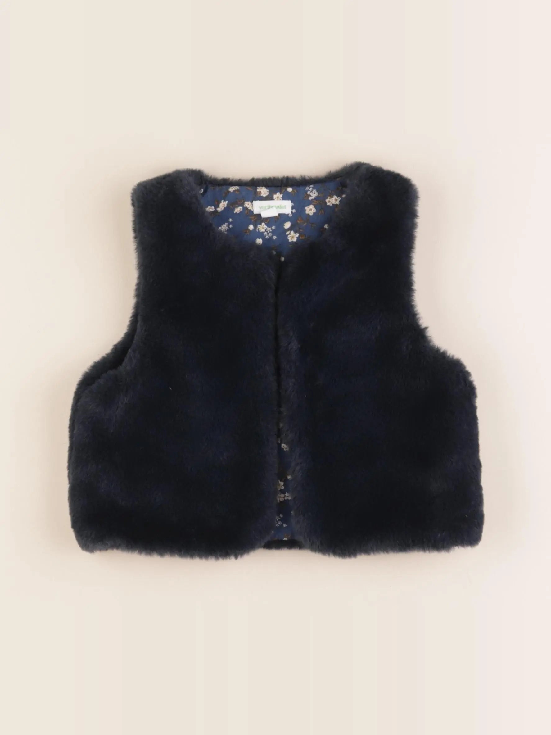 Vertbaudet - gilet coton bleu - 24 mois
