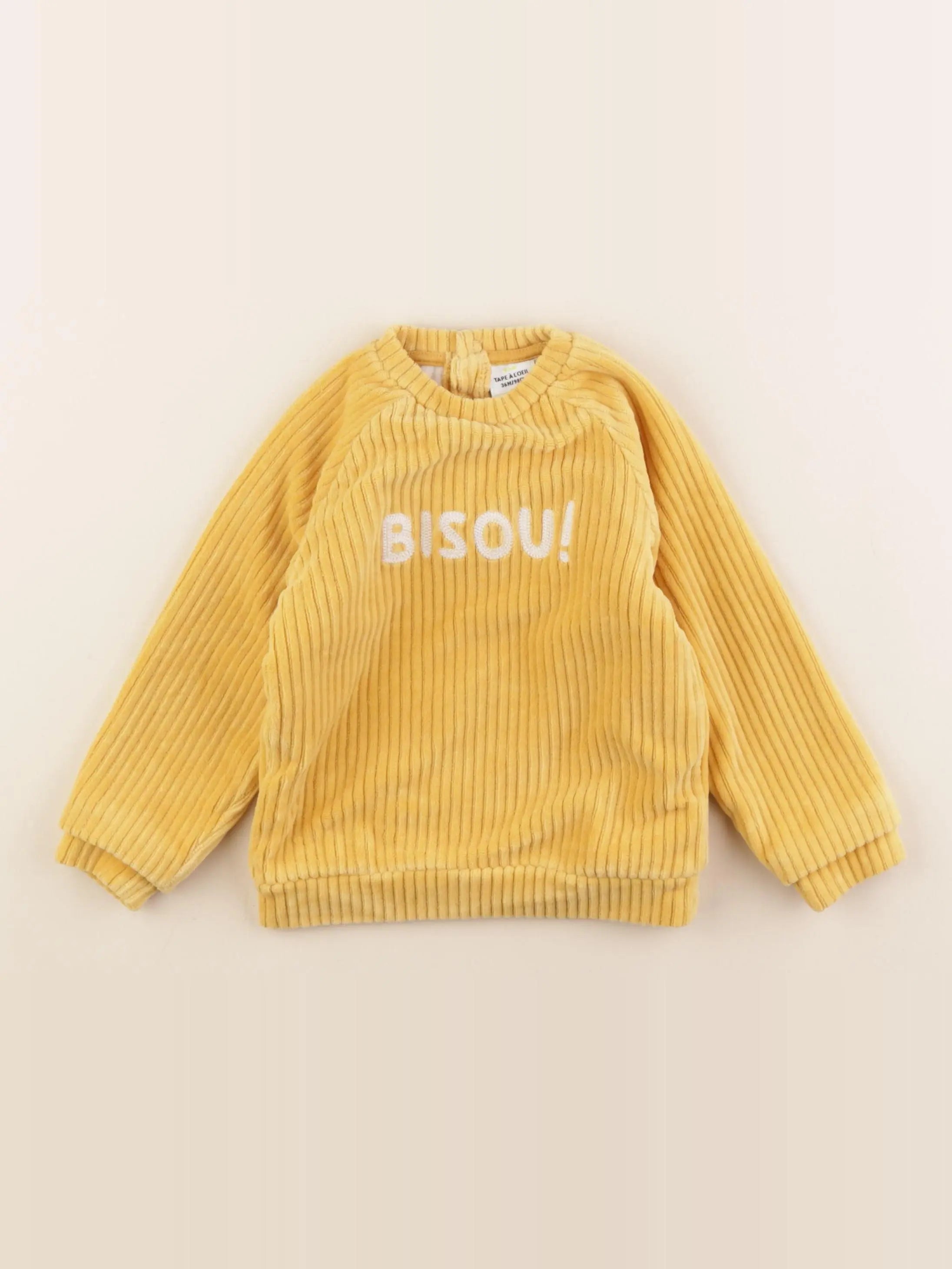 Tape à l'oeil - sweat jaune - 36 mois