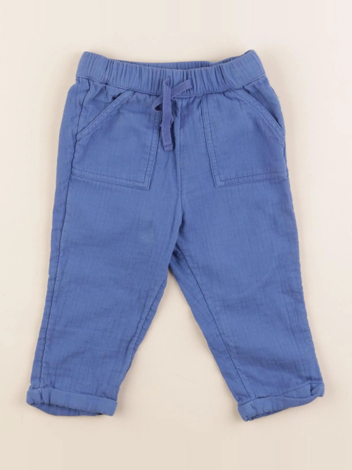 Boutchou - pantalon bleu - 12 mois