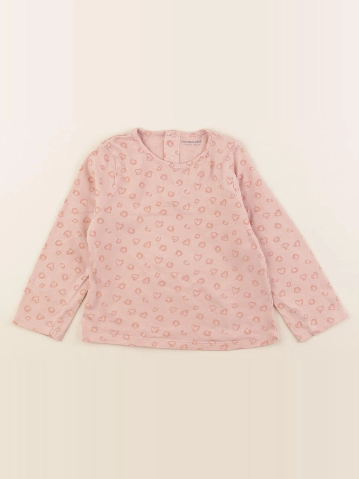 Vertbaudet - tee-shirt rose - 24 mois