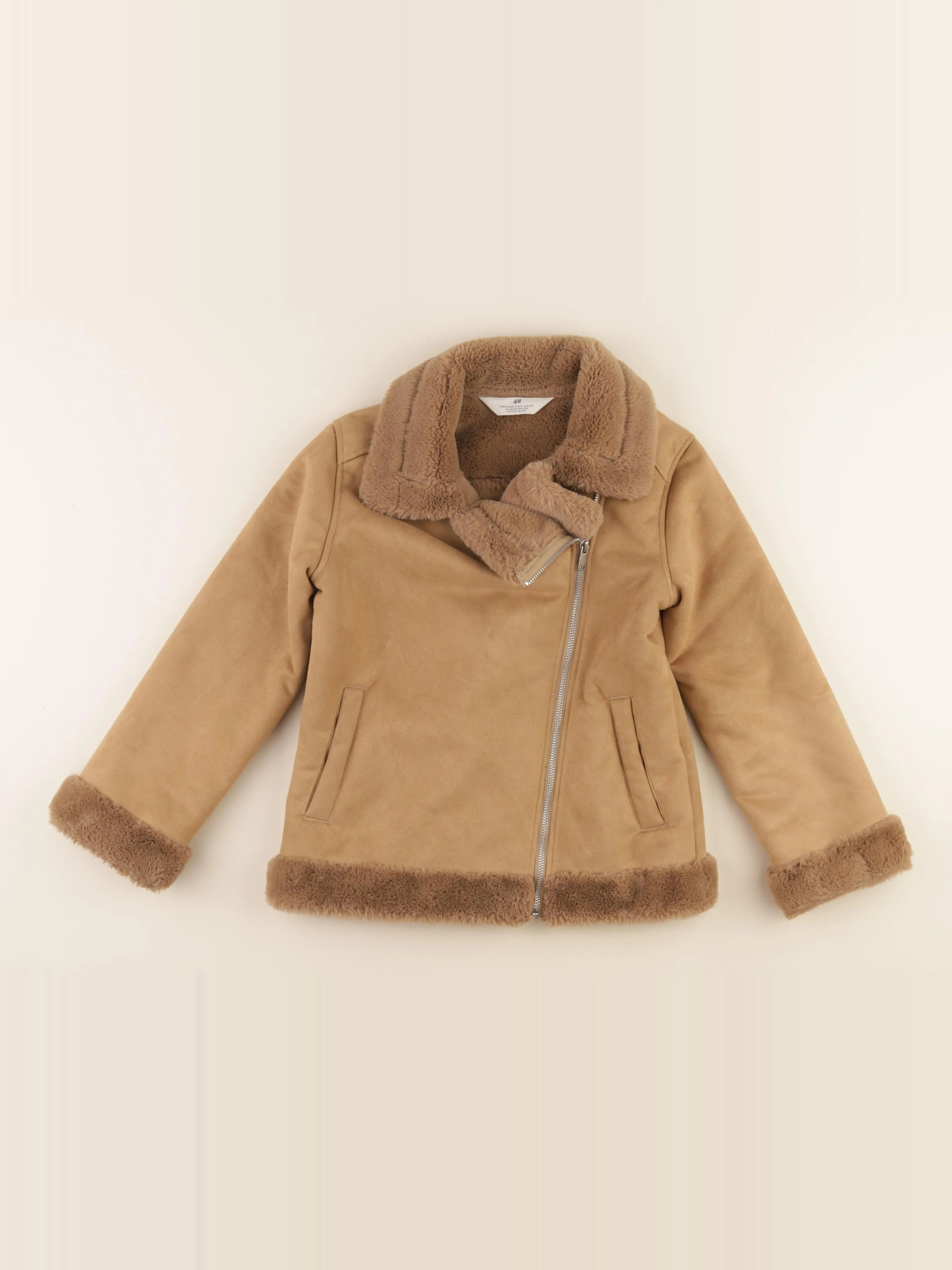 H&M - manteau marron - 8/10 ans