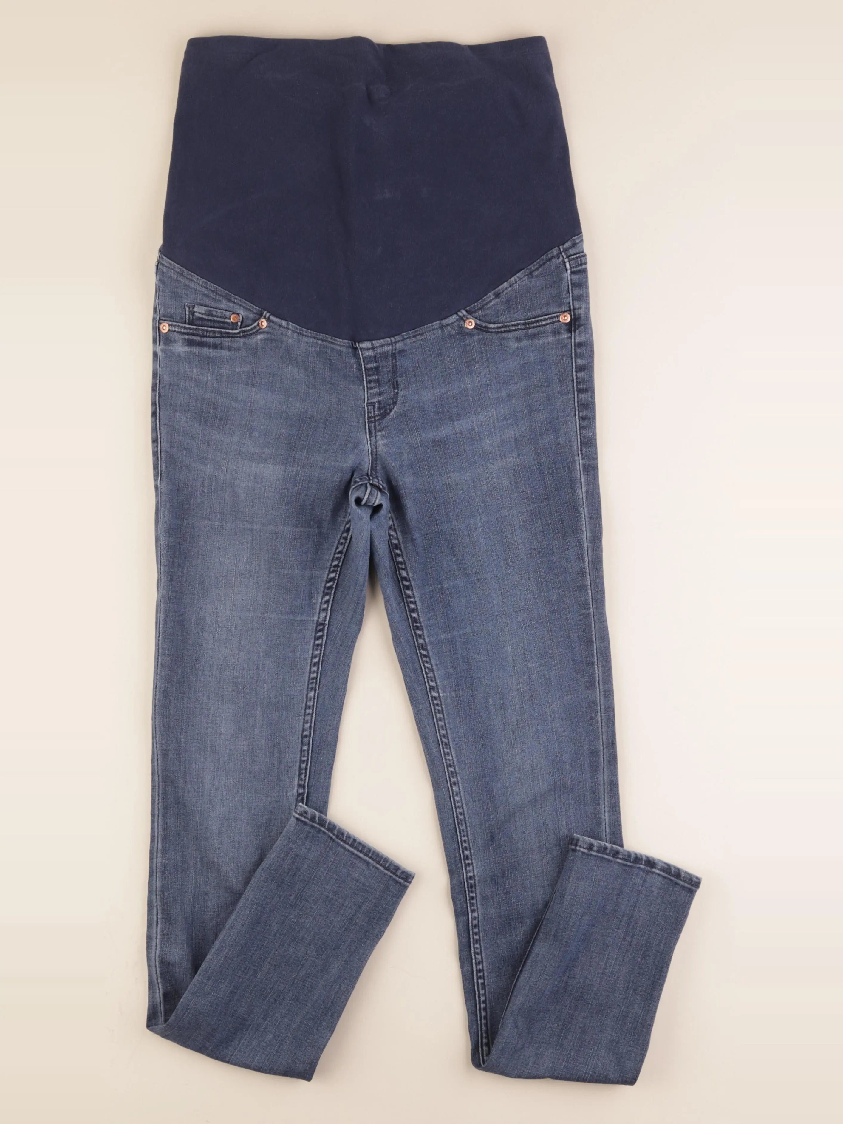 H&M - jean grossesse bleu - 38