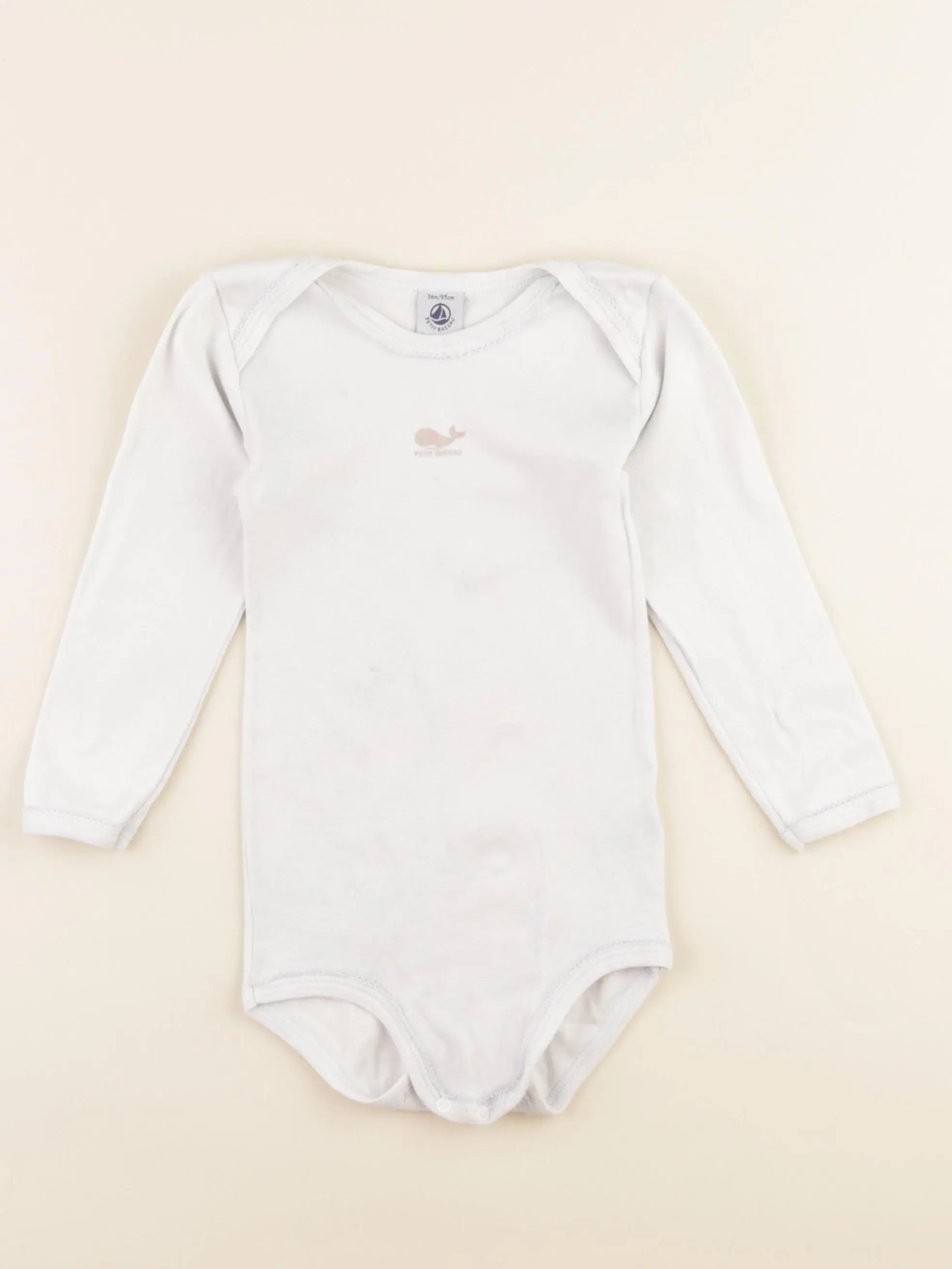 Petit Bateau - body blanc - 36 mois