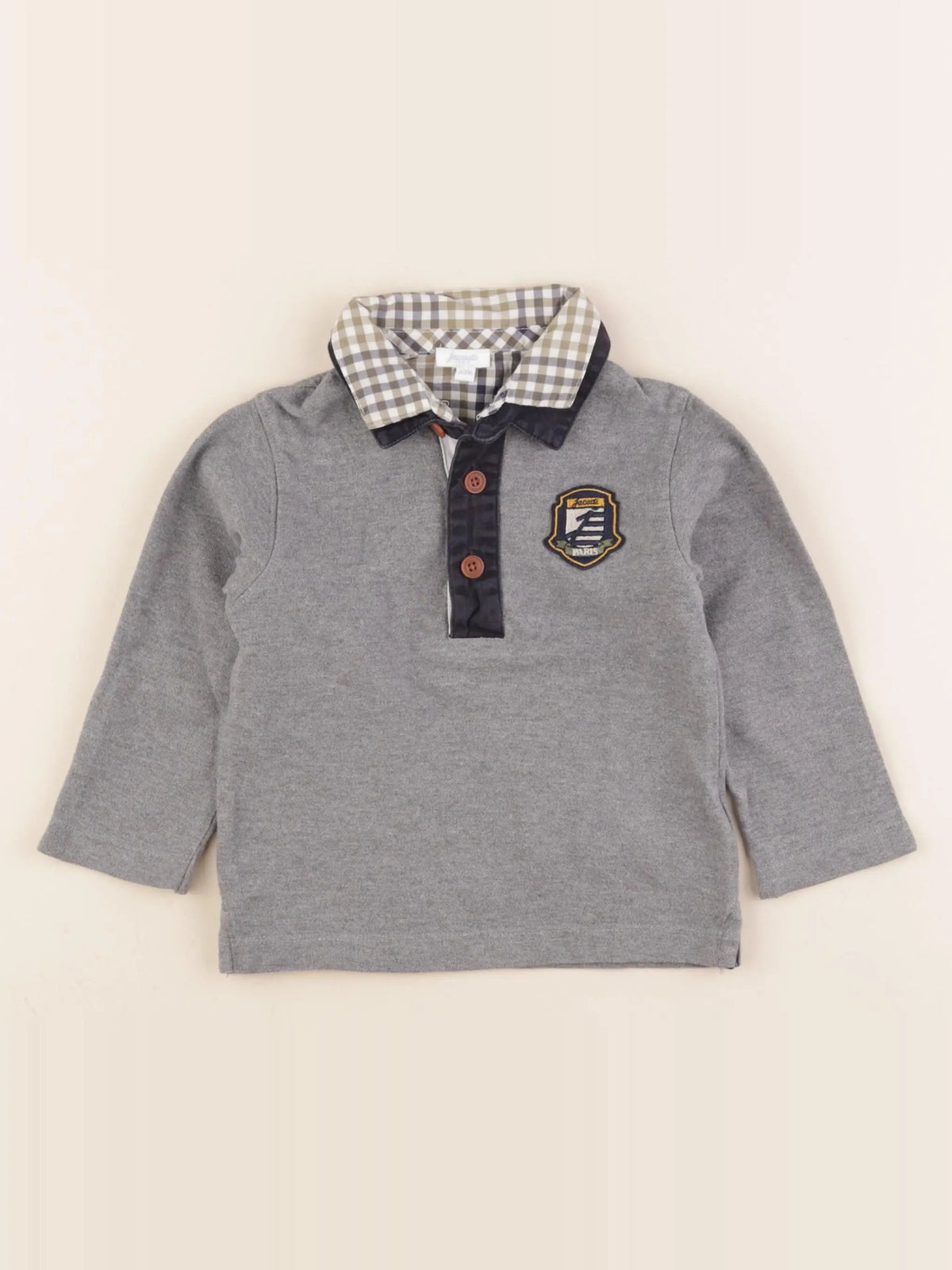 Jacadi - polo gris - 24 mois