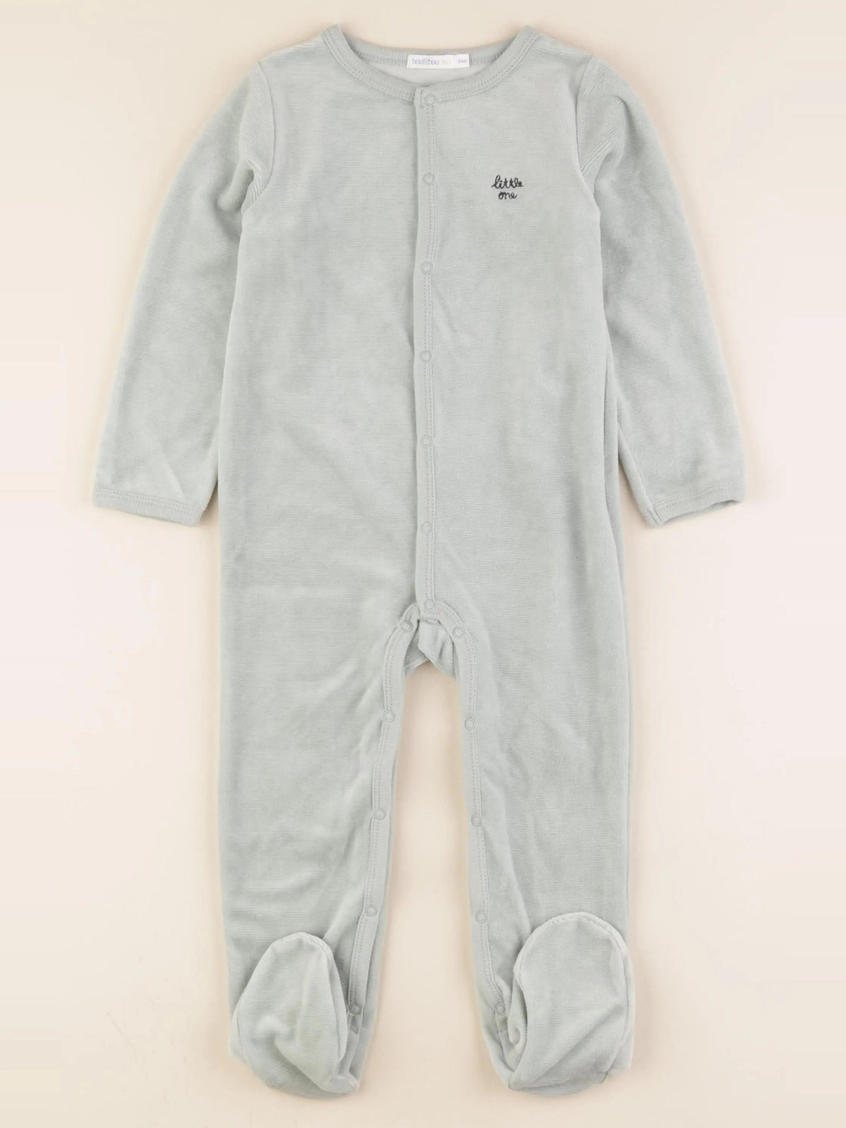 Boutchou - pyjama velours vert - 24 mois