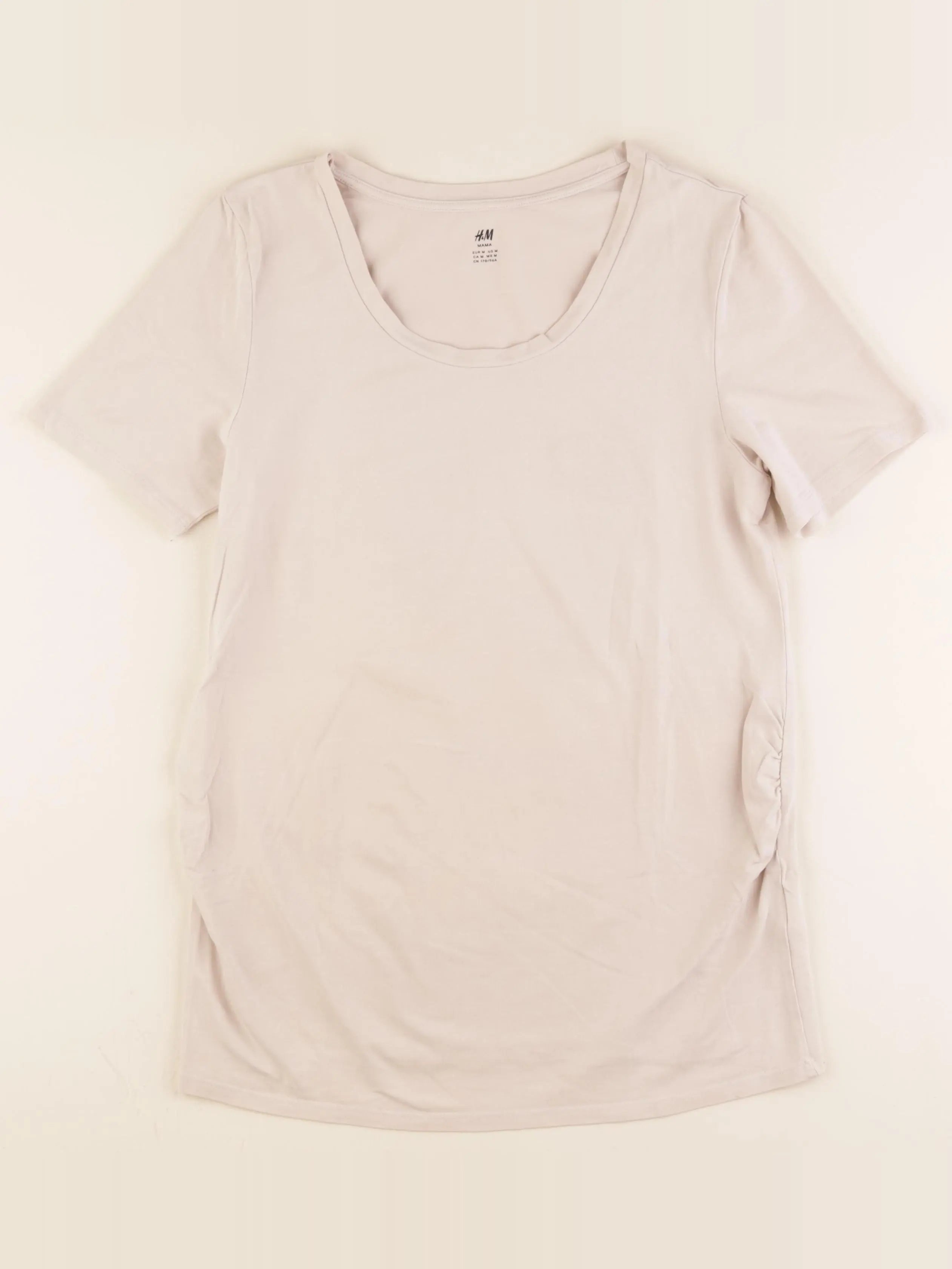 H&M - tee-shirt grossesse beige - m