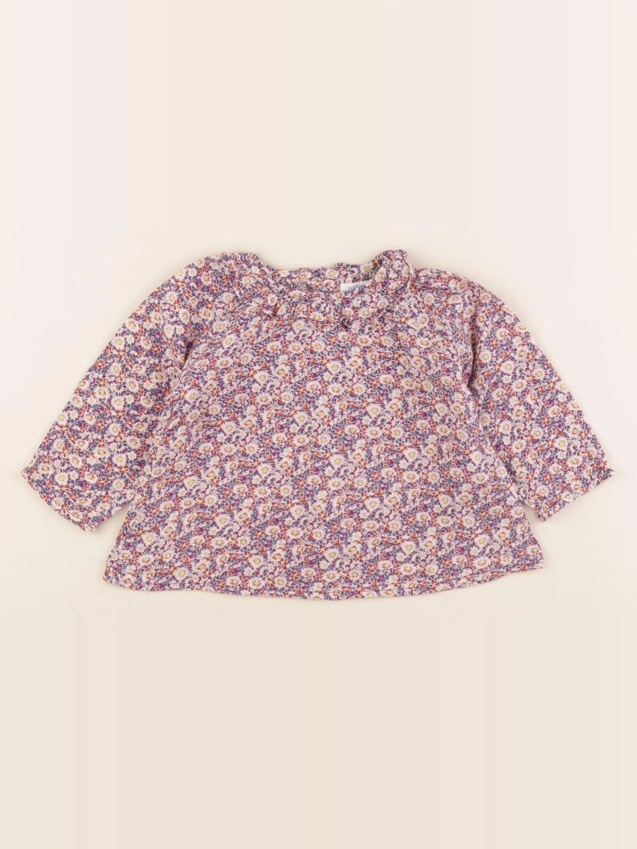 Boutchou - blouse multicolore - 12 mois
