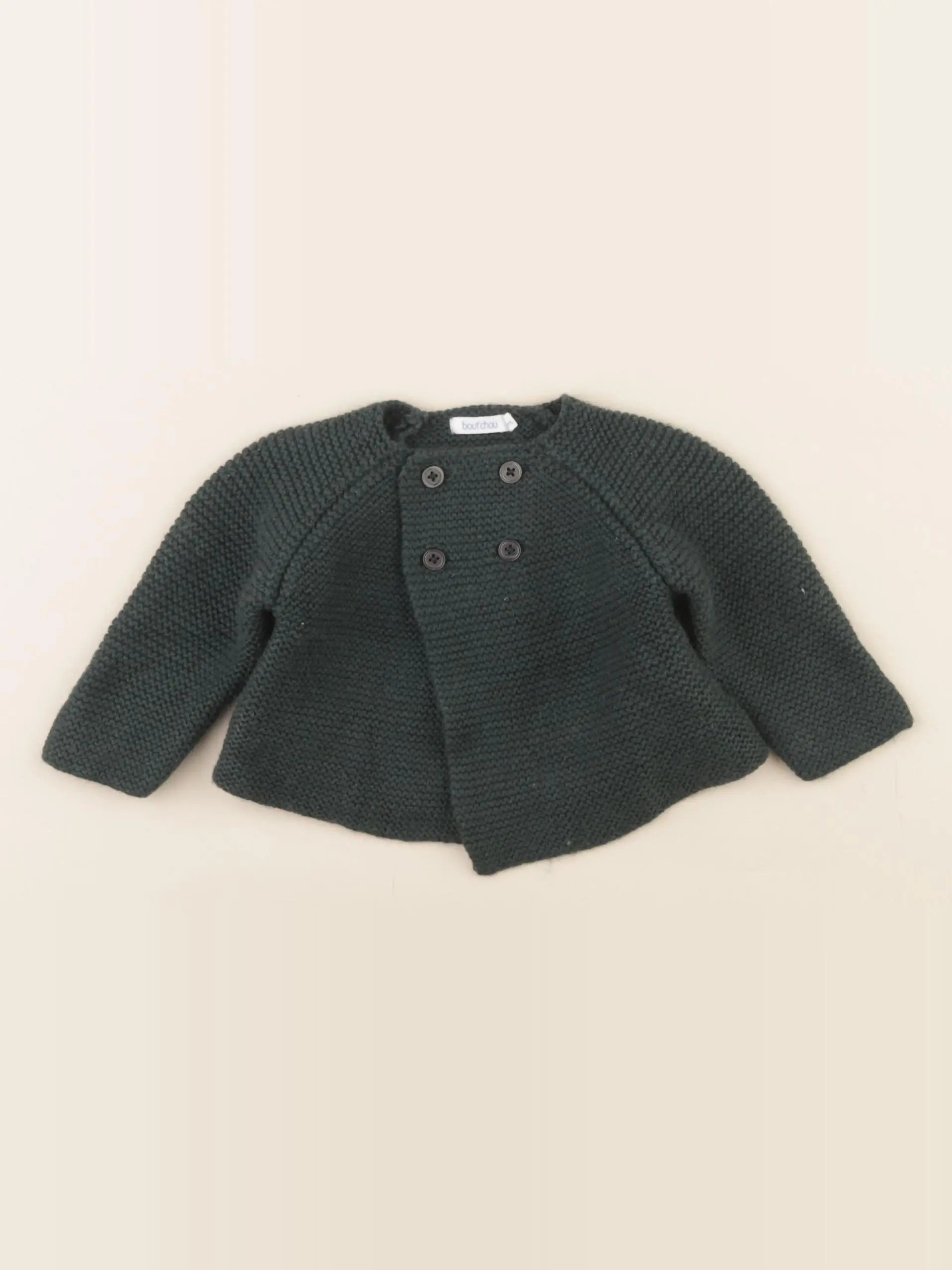 Boutchou - gilet vert - 3 mois