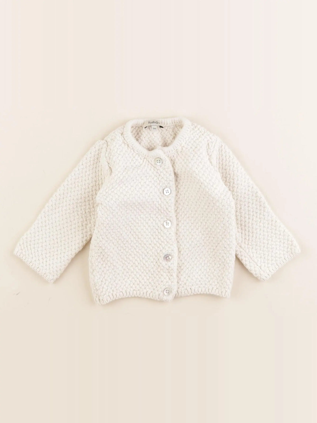 Natalys - gilet beige - 6 mois