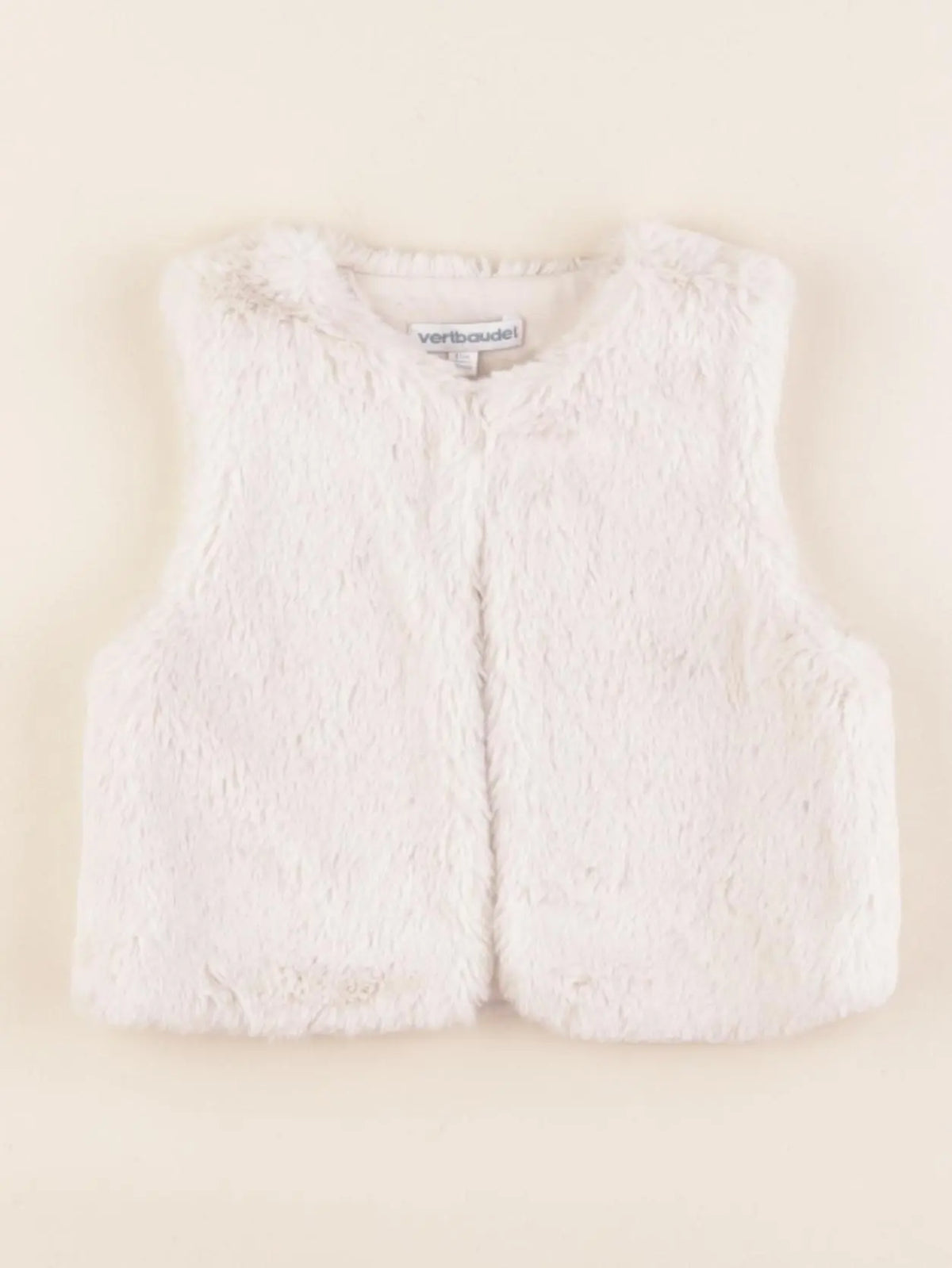 Vertbaudet - gilet beige - 18 mois