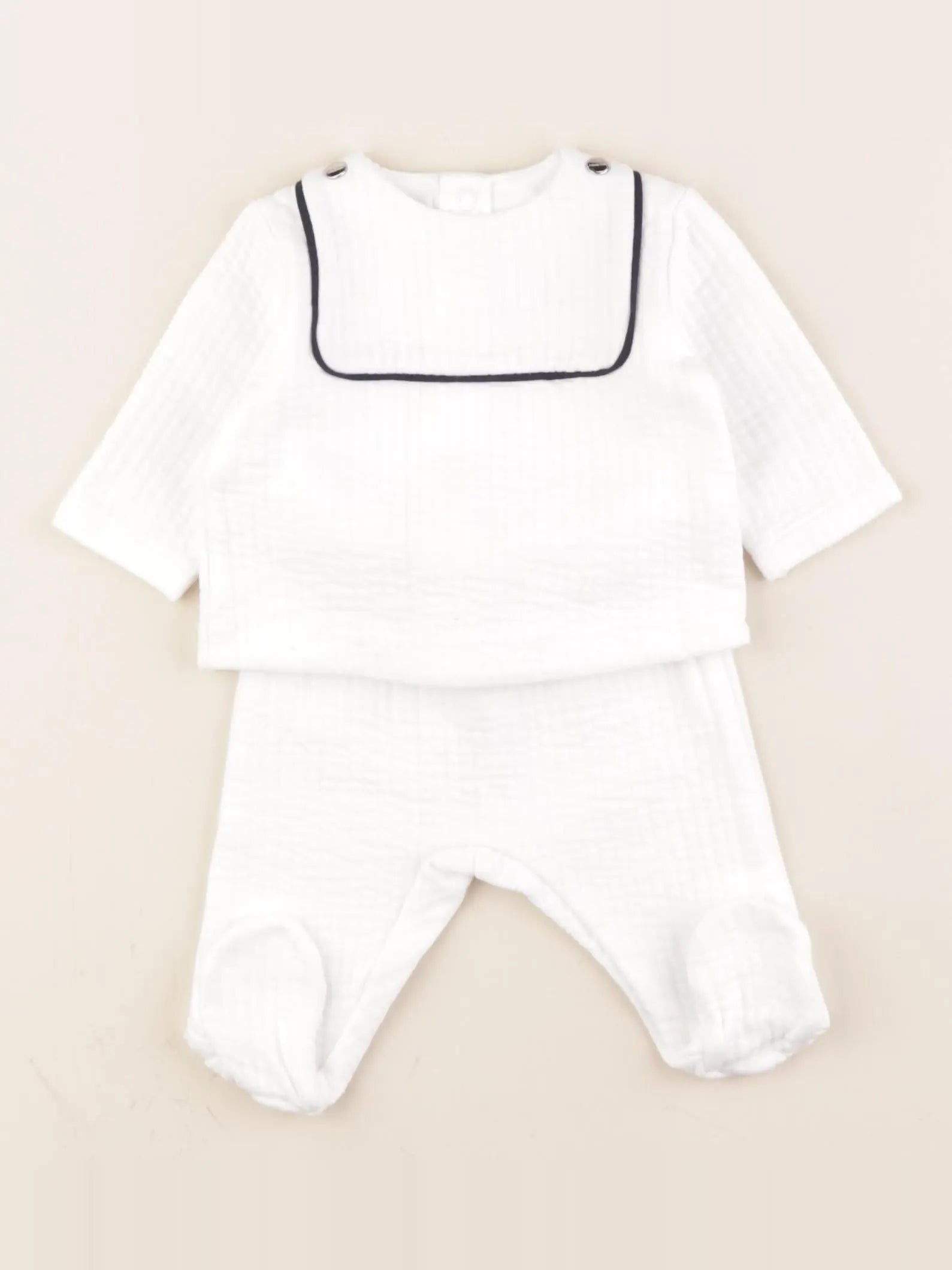 Jacadi - ensemble blanc - 3 mois