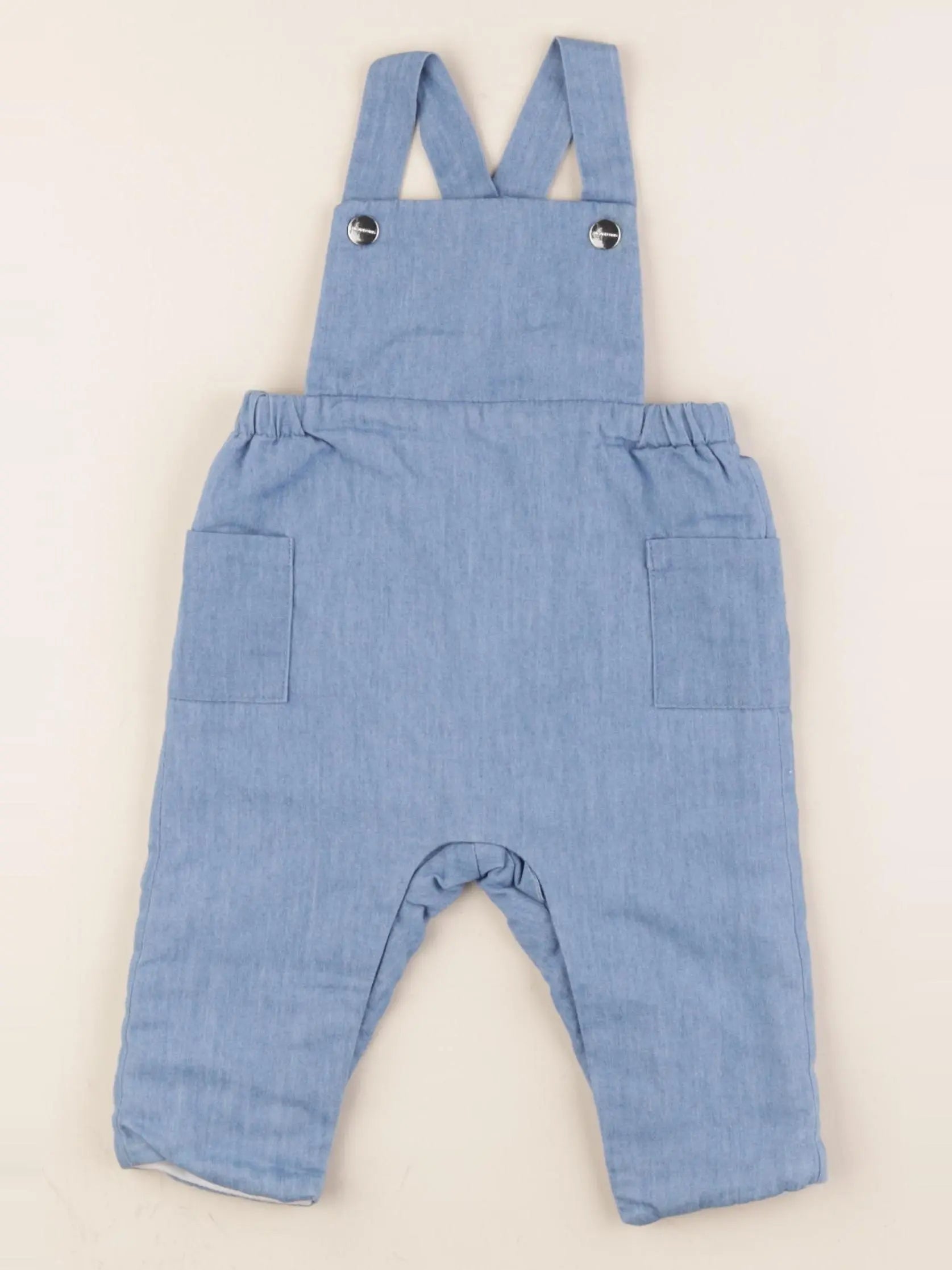 Jacadi - salopette bleu - 6 mois