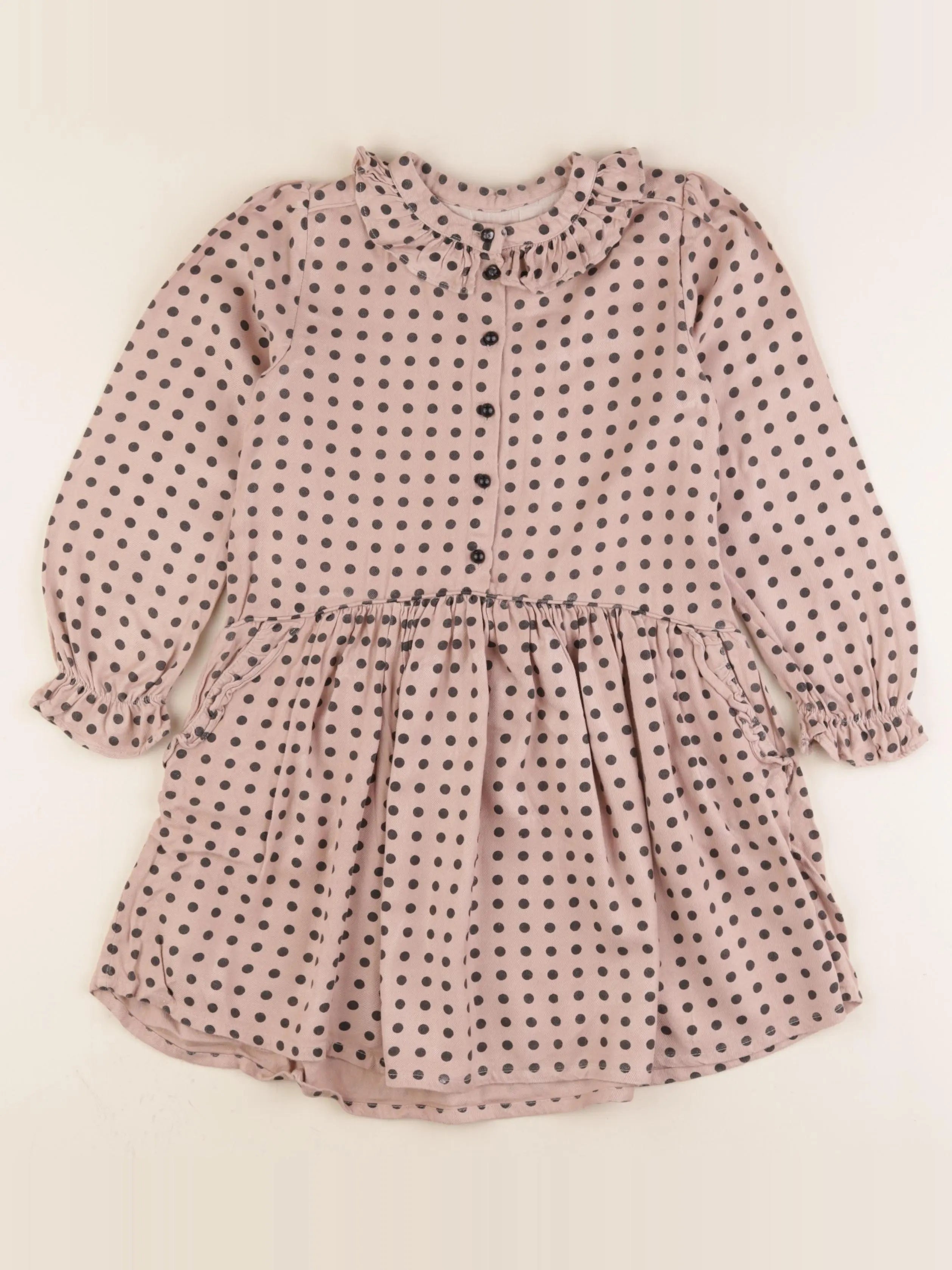 Louis Louise - robe beige - 8 ans