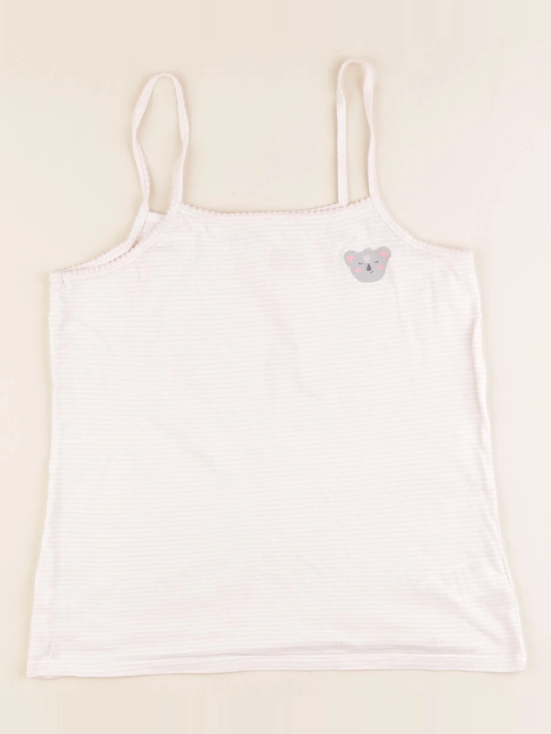 Vertbaudet - maillot de corps rose, blanc - 12 ans