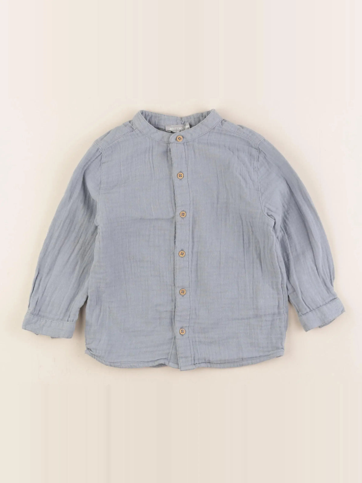 Boutchou - chemise bleu - 24 mois