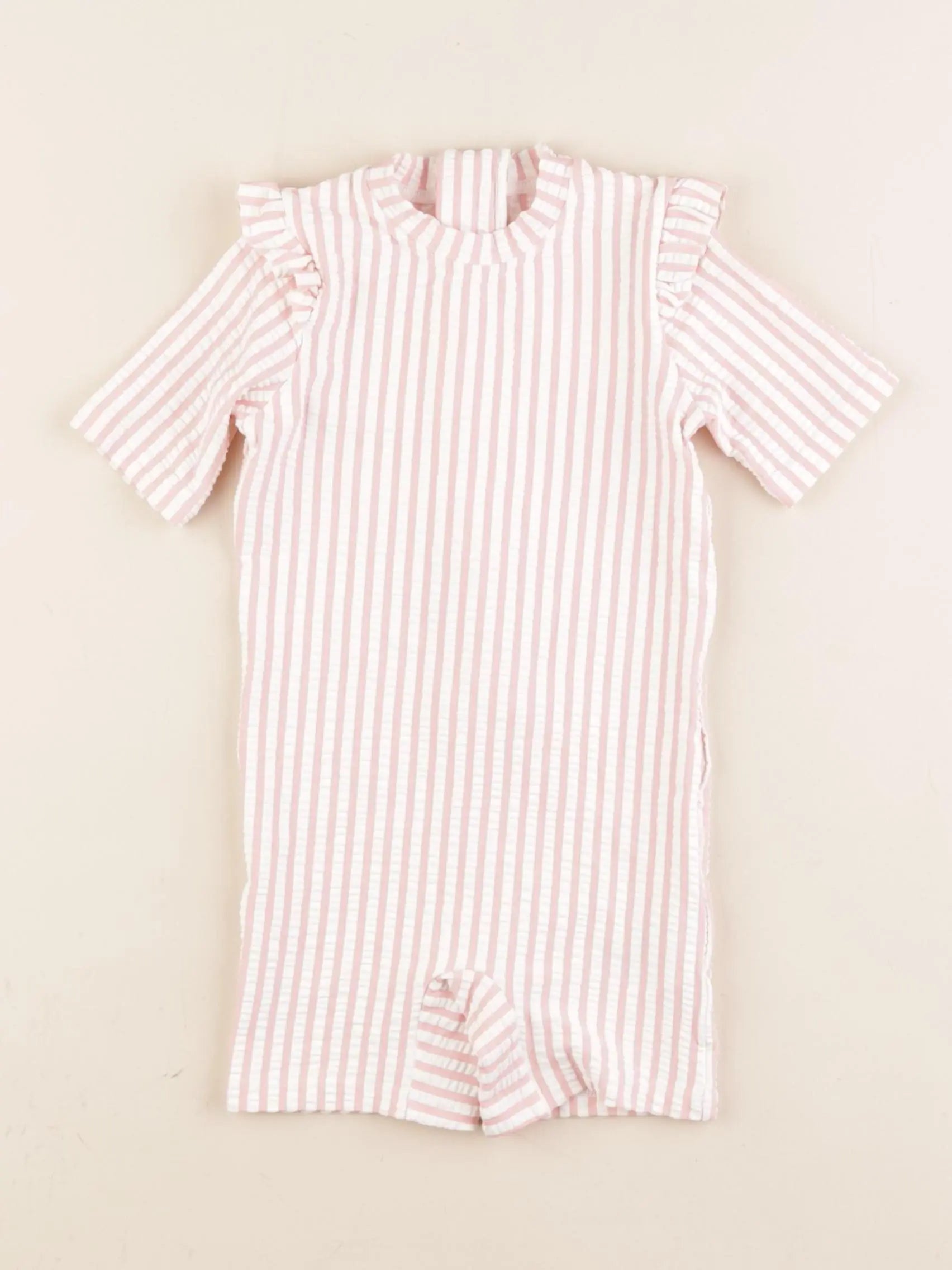 H&M - combi de bain rose - 6/12 mois