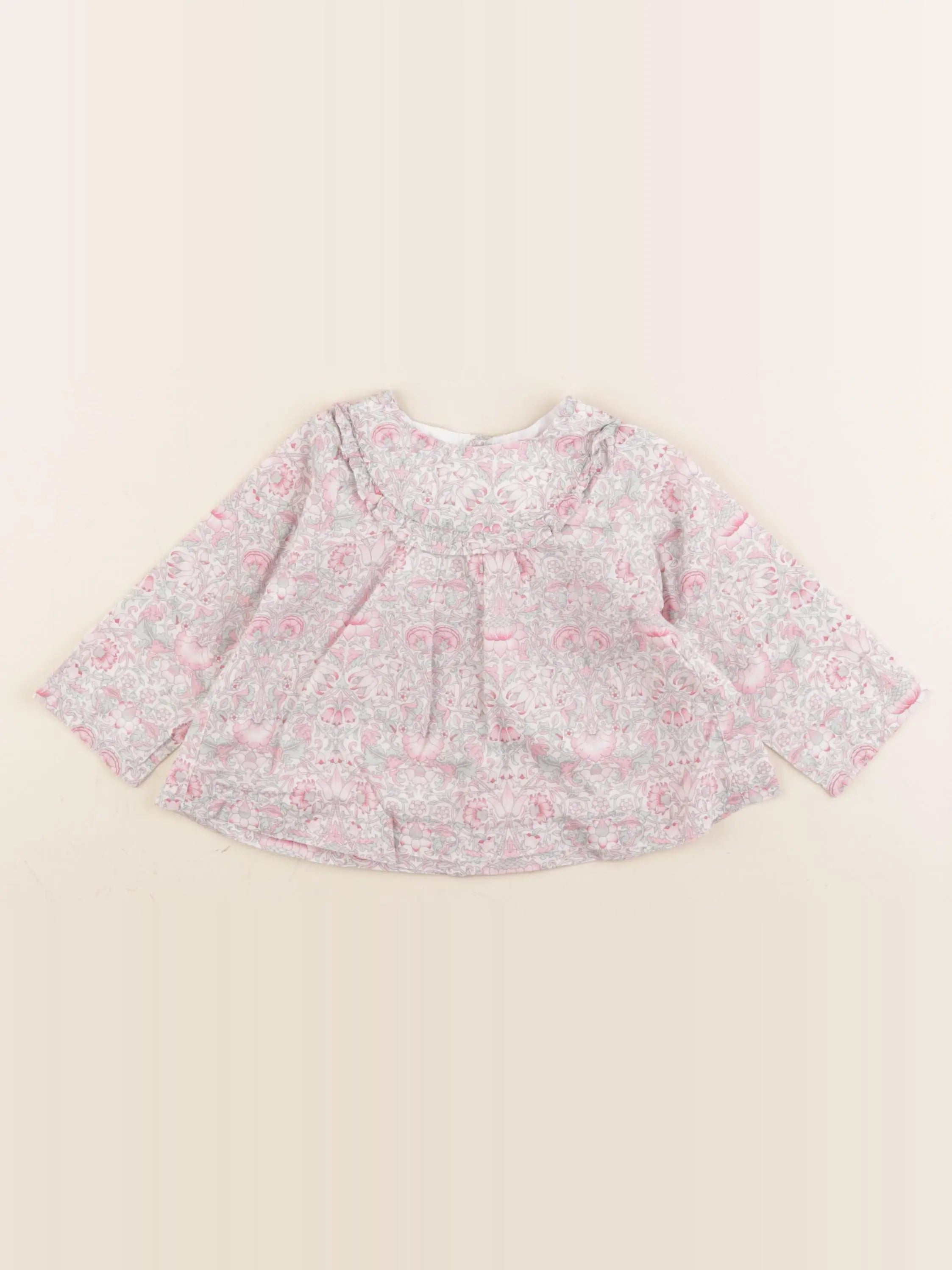 Jacadi - blouse liberty multicolore - 12 mois