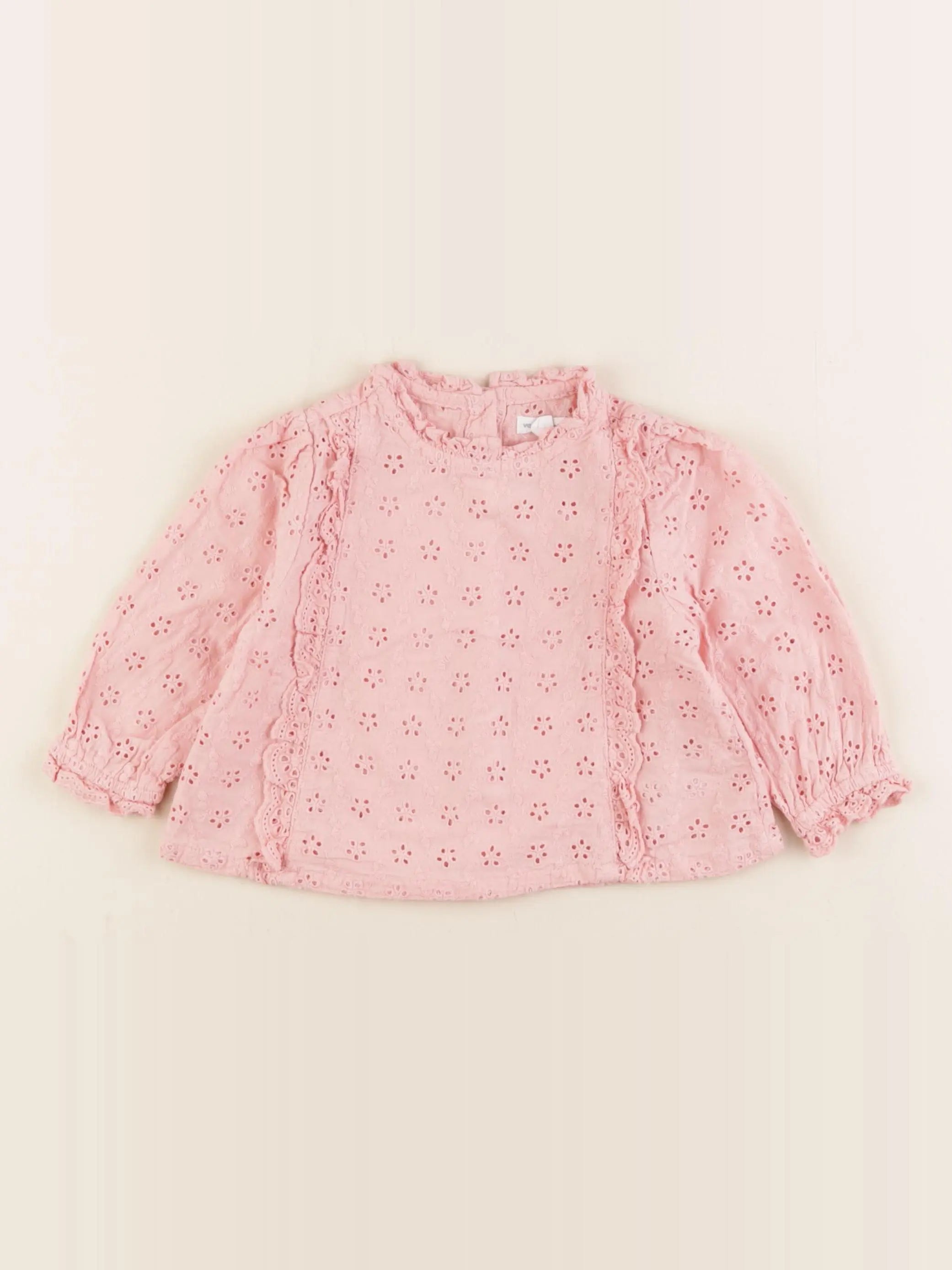 Vertbaudet - blouse rose - 18 mois