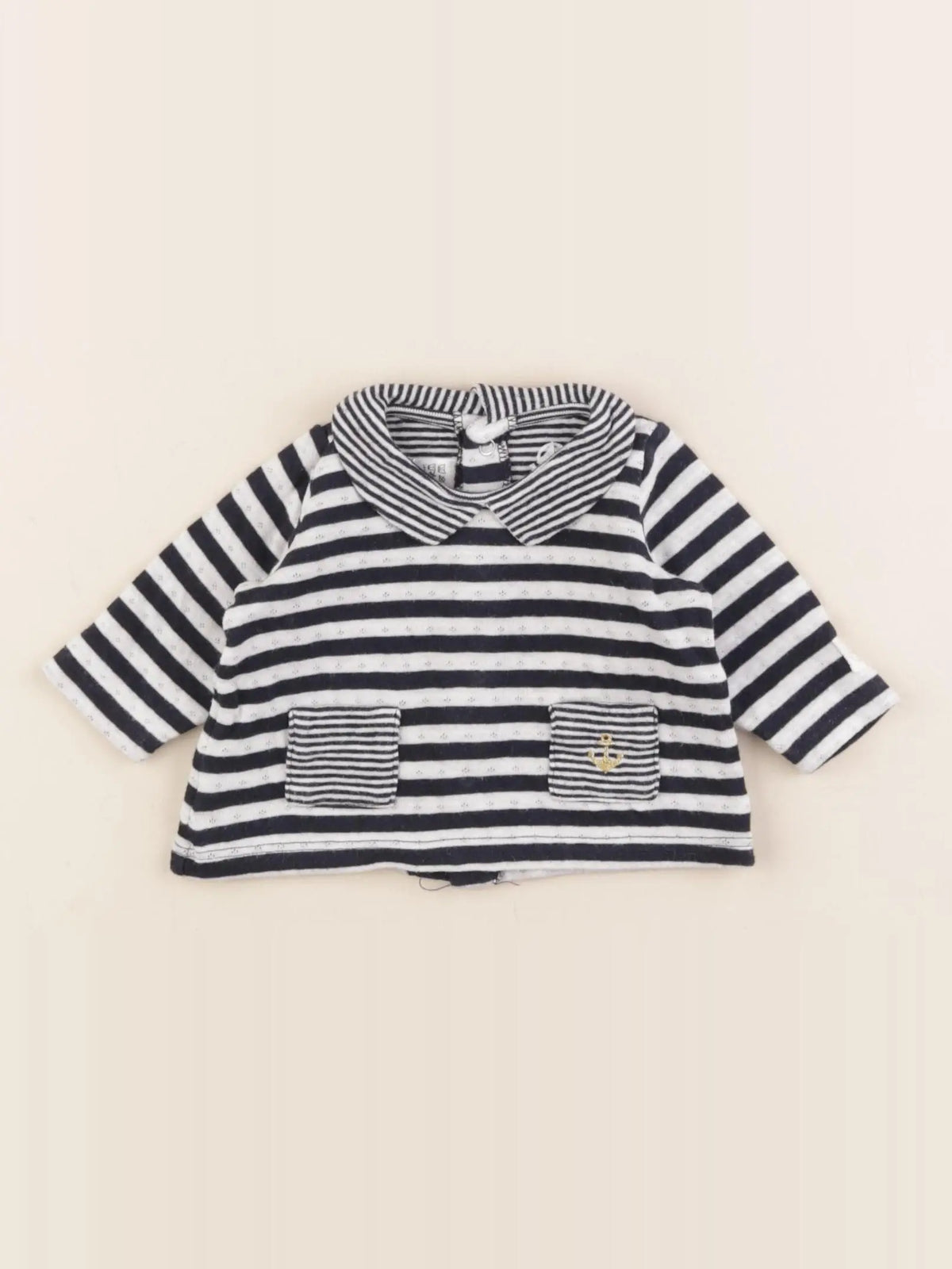 Petit Bateau - tee-shirt bleu - 1 mois