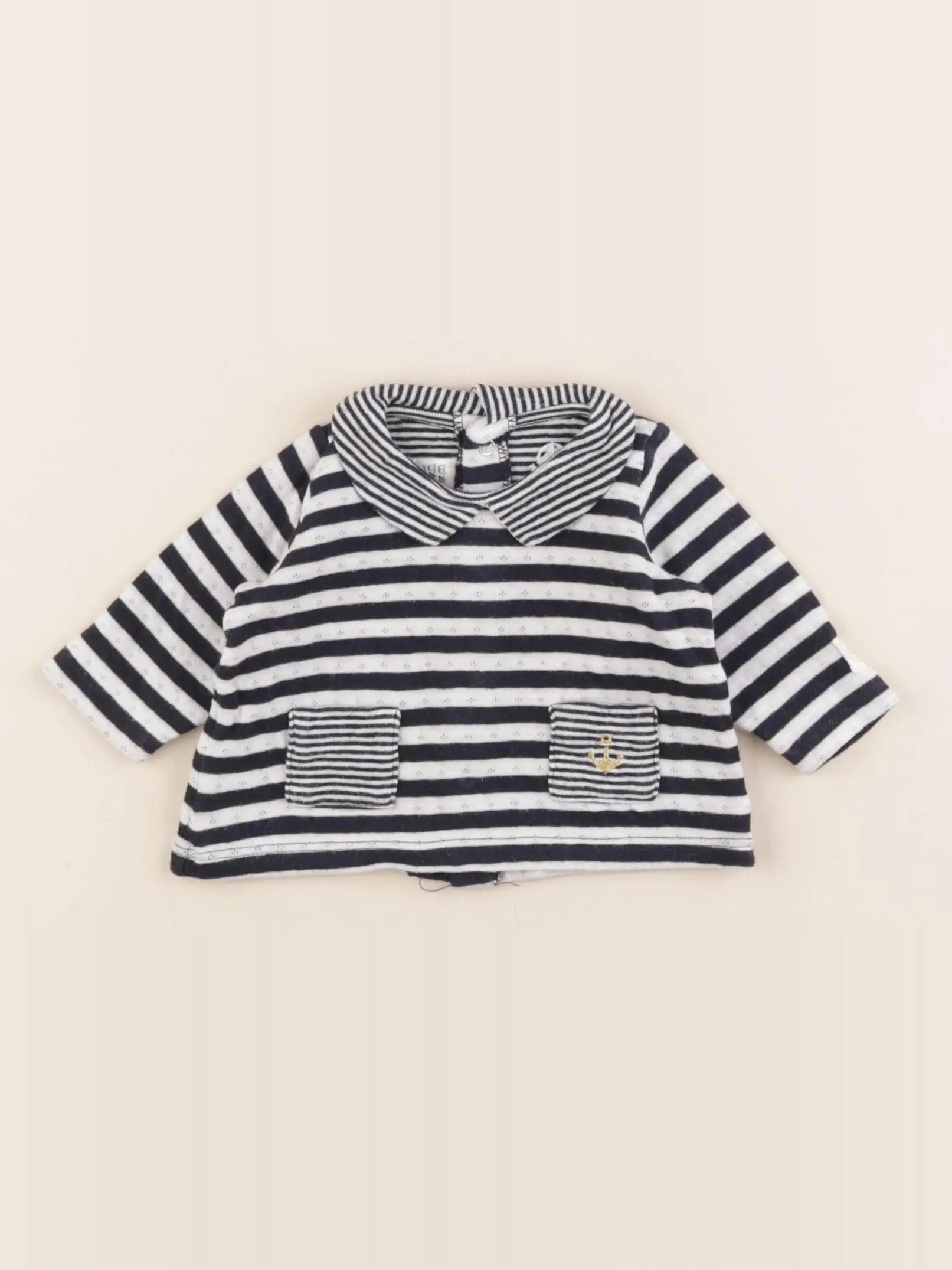 Petit Bateau - tee-shirt bleu - 1 mois