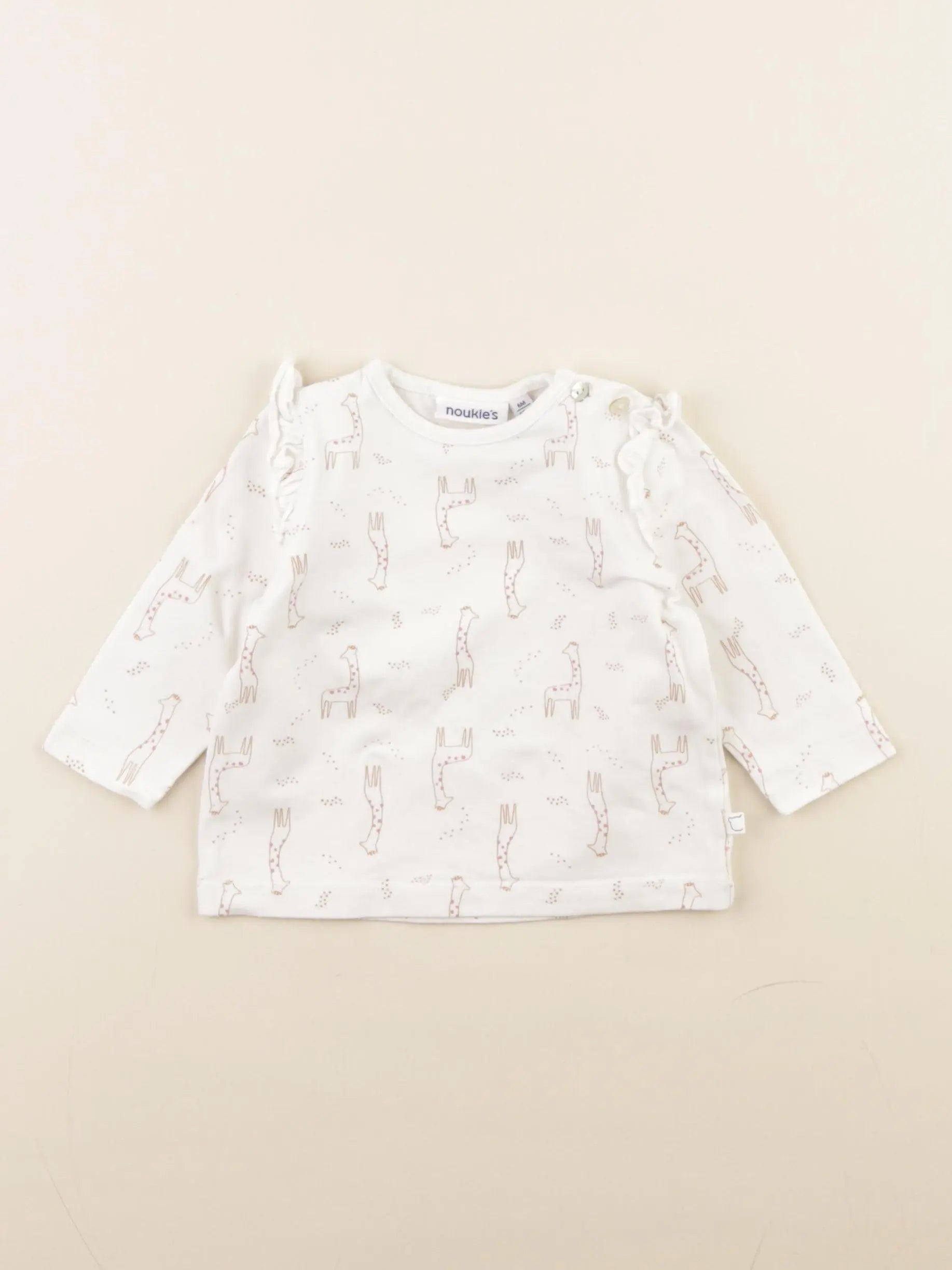 Noukie's - tee-shirt blanc - 6 mois