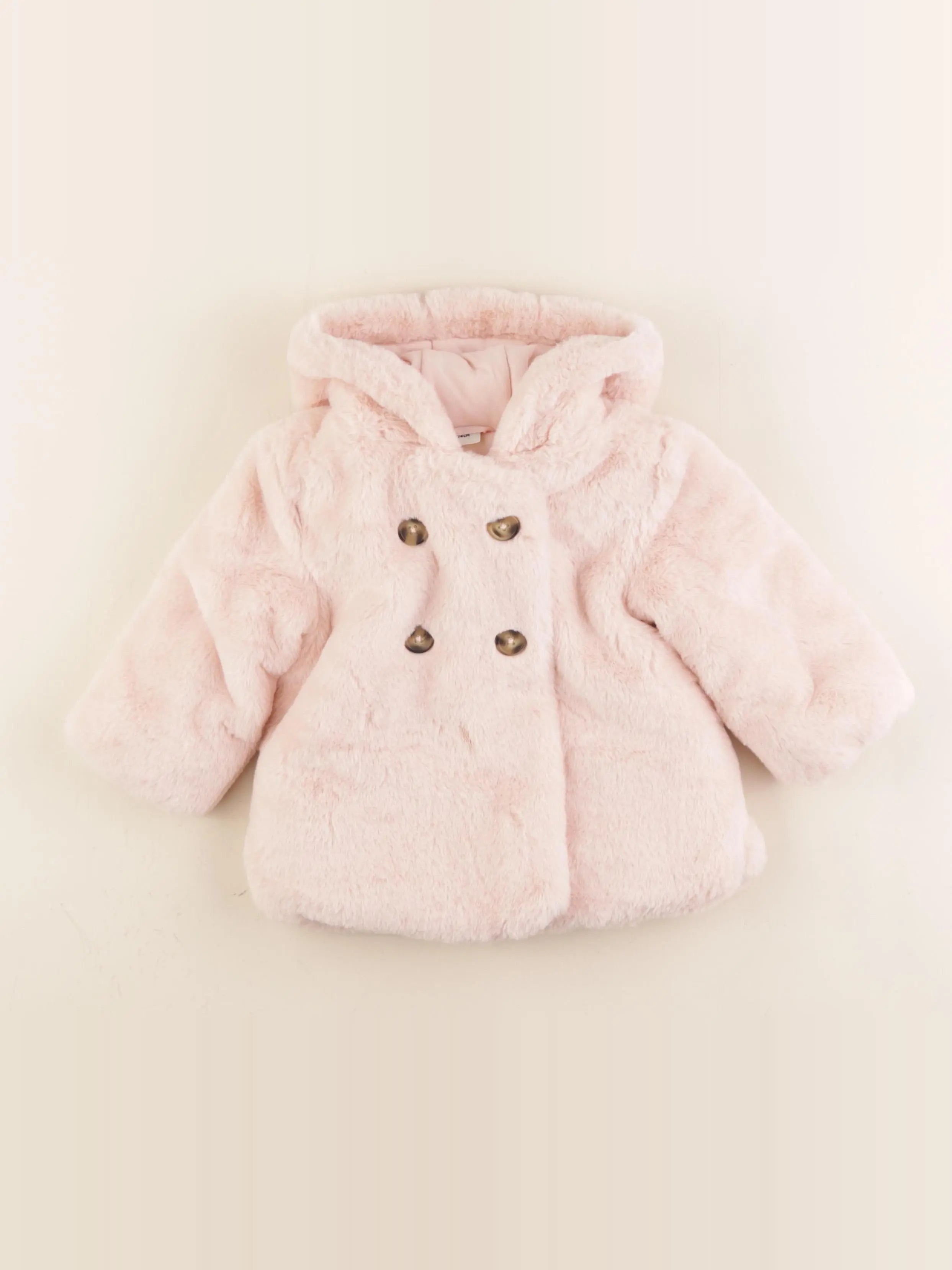 Tape à l'oeil - manteau rose - 12 mois