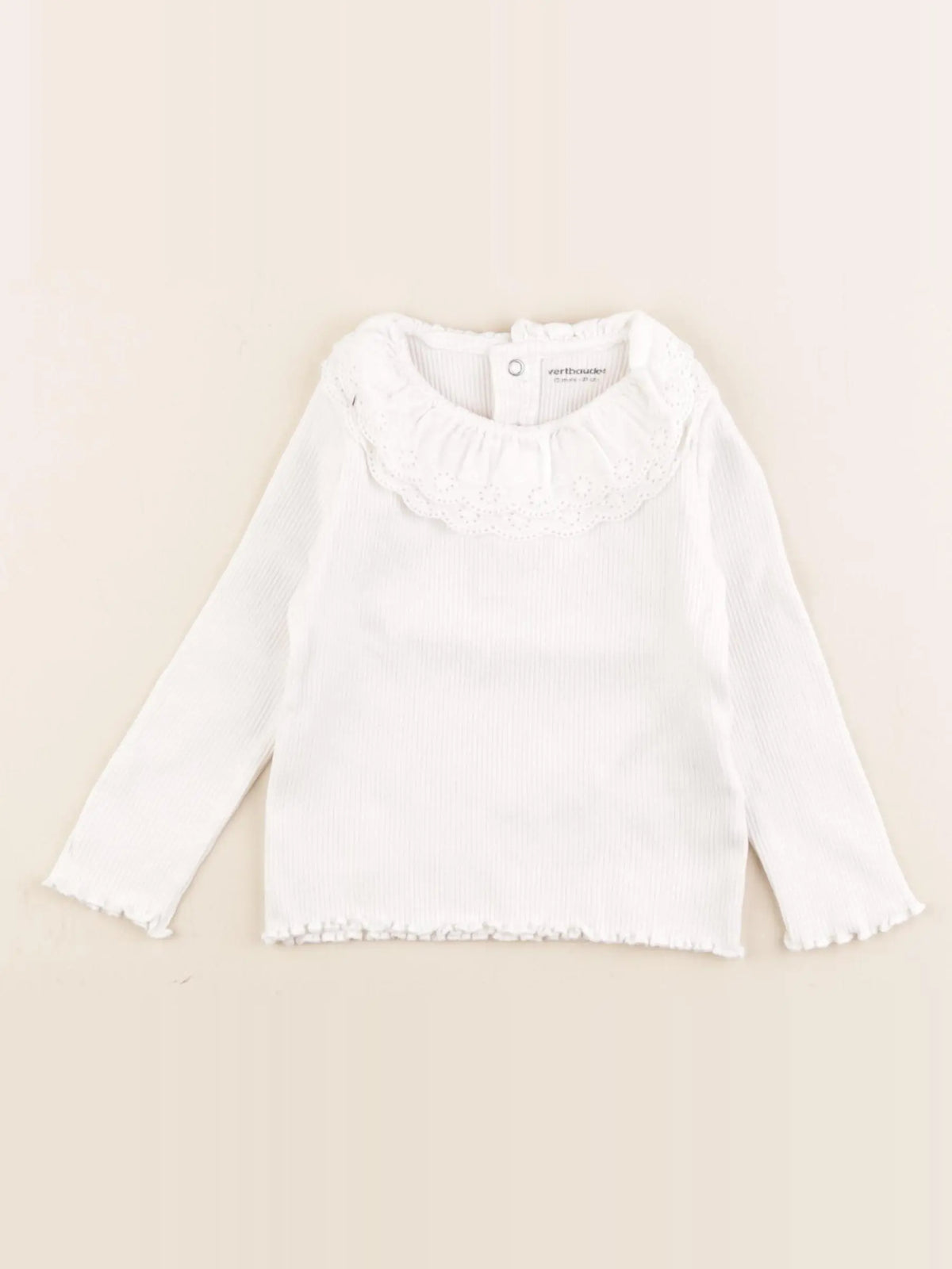 Vertbaudet - tee-shirt blanc - 18 mois