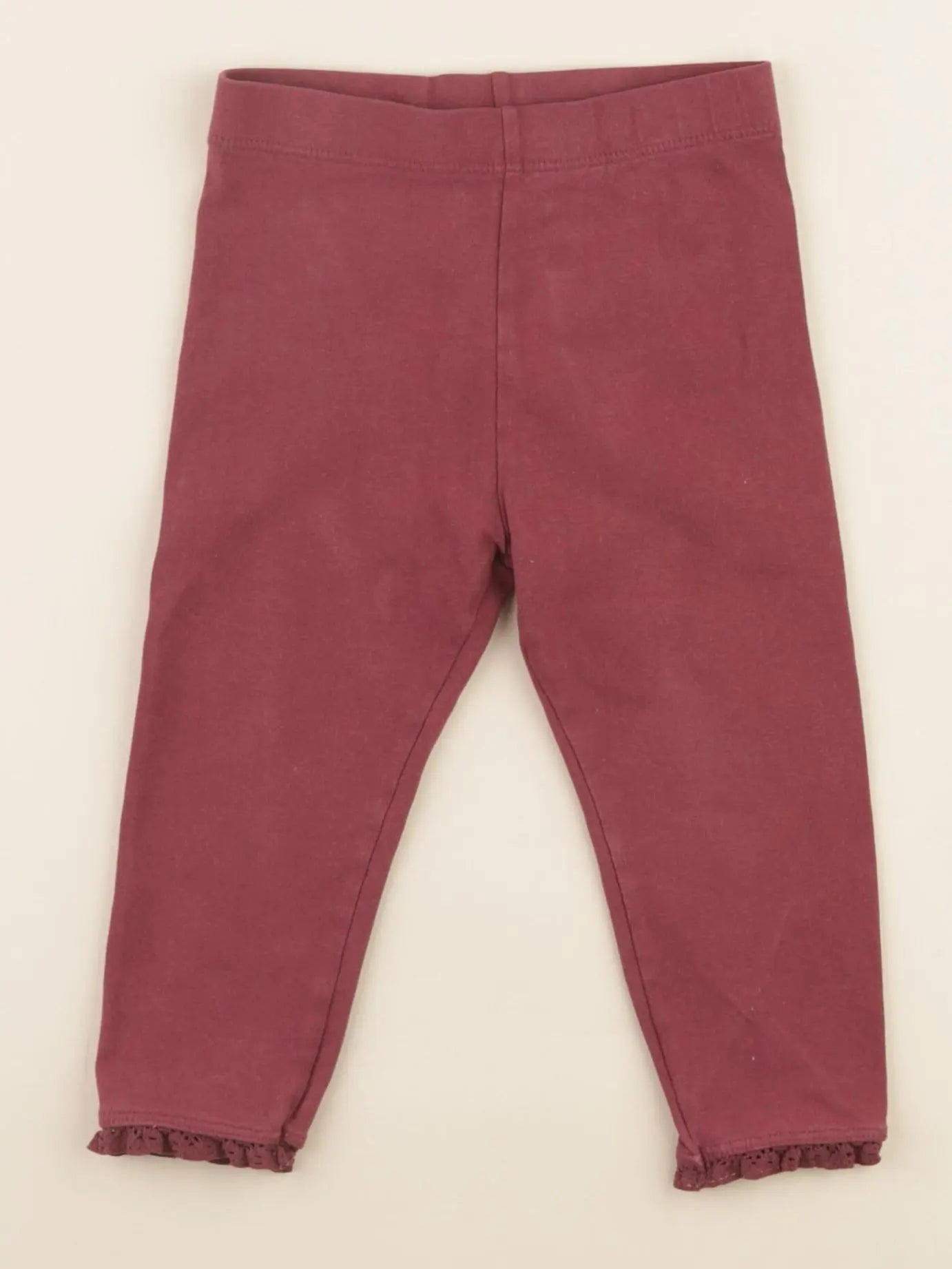 Next - legging rouge - 12/18 mois